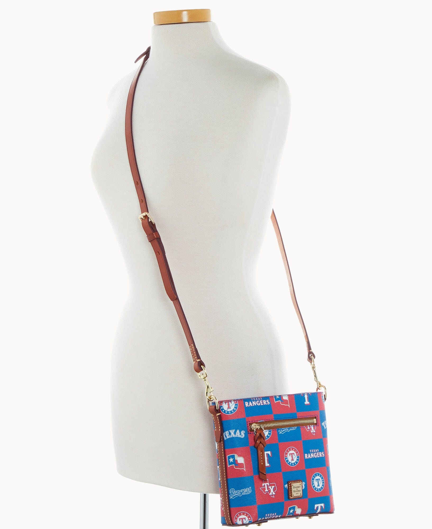 Dooney & Bourke MLB Rangers Small Zip Crossbody