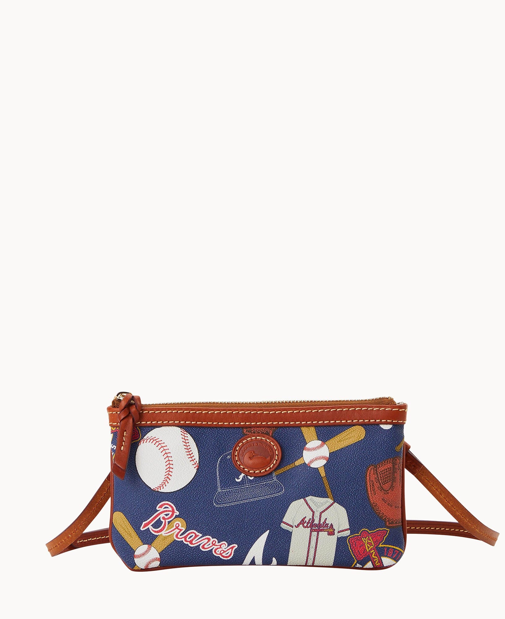 Dooney & Bourke MLB Braves Large Slim Crossbody