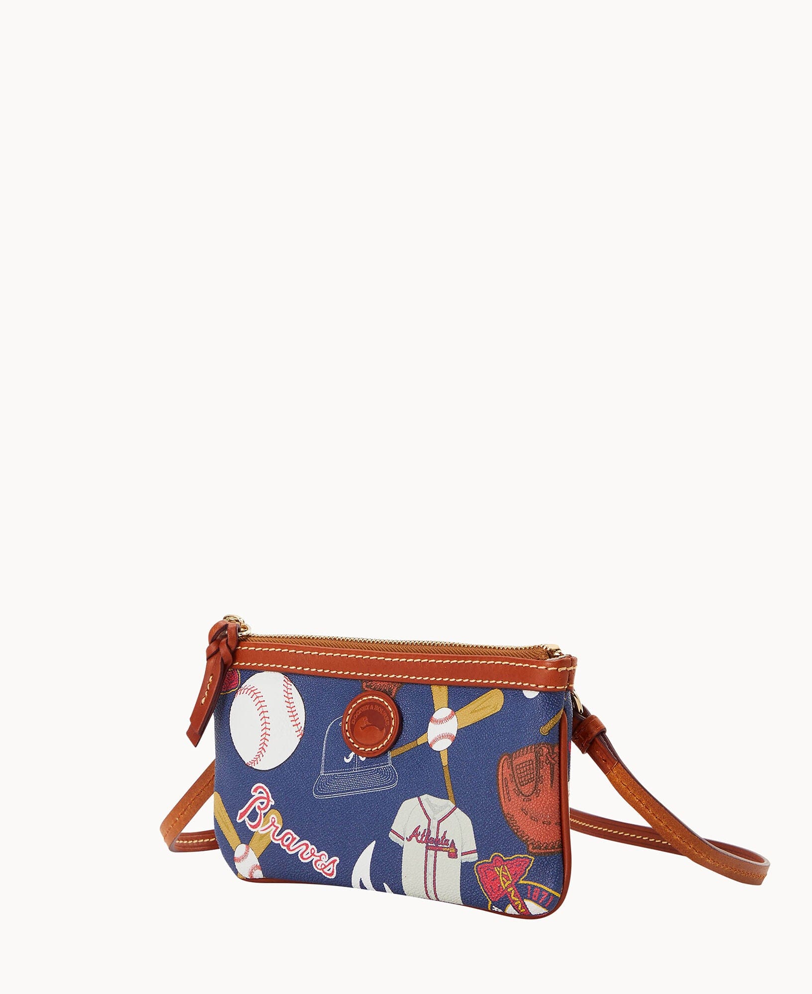 Dooney & Bourke MLB Braves Large Slim Crossbody