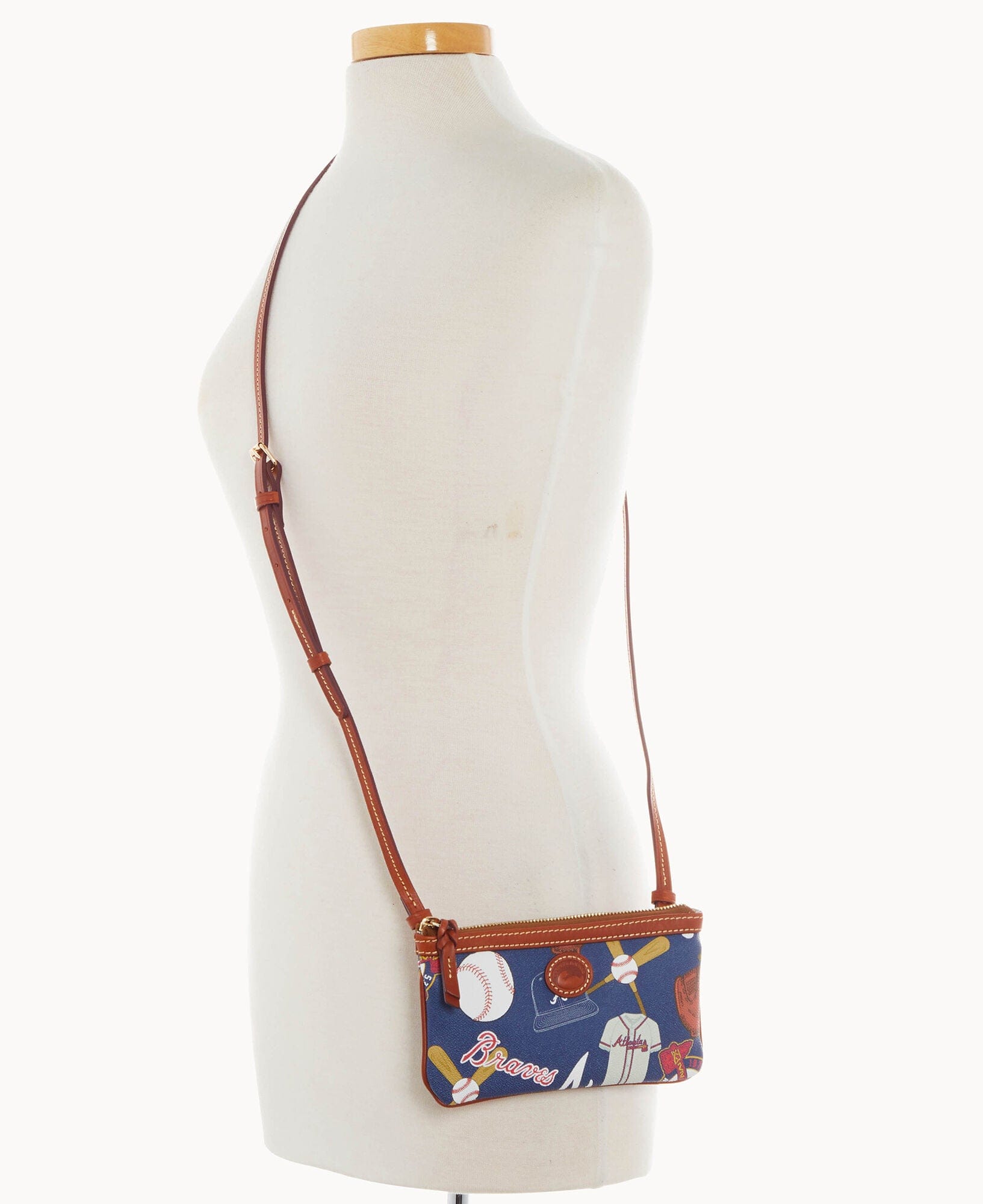Dooney & Bourke MLB Braves Large Slim Crossbody
