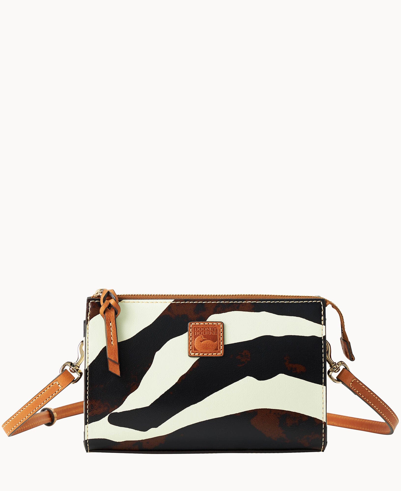 Dooney & Bourke Zebra Leather Janine Crossbody