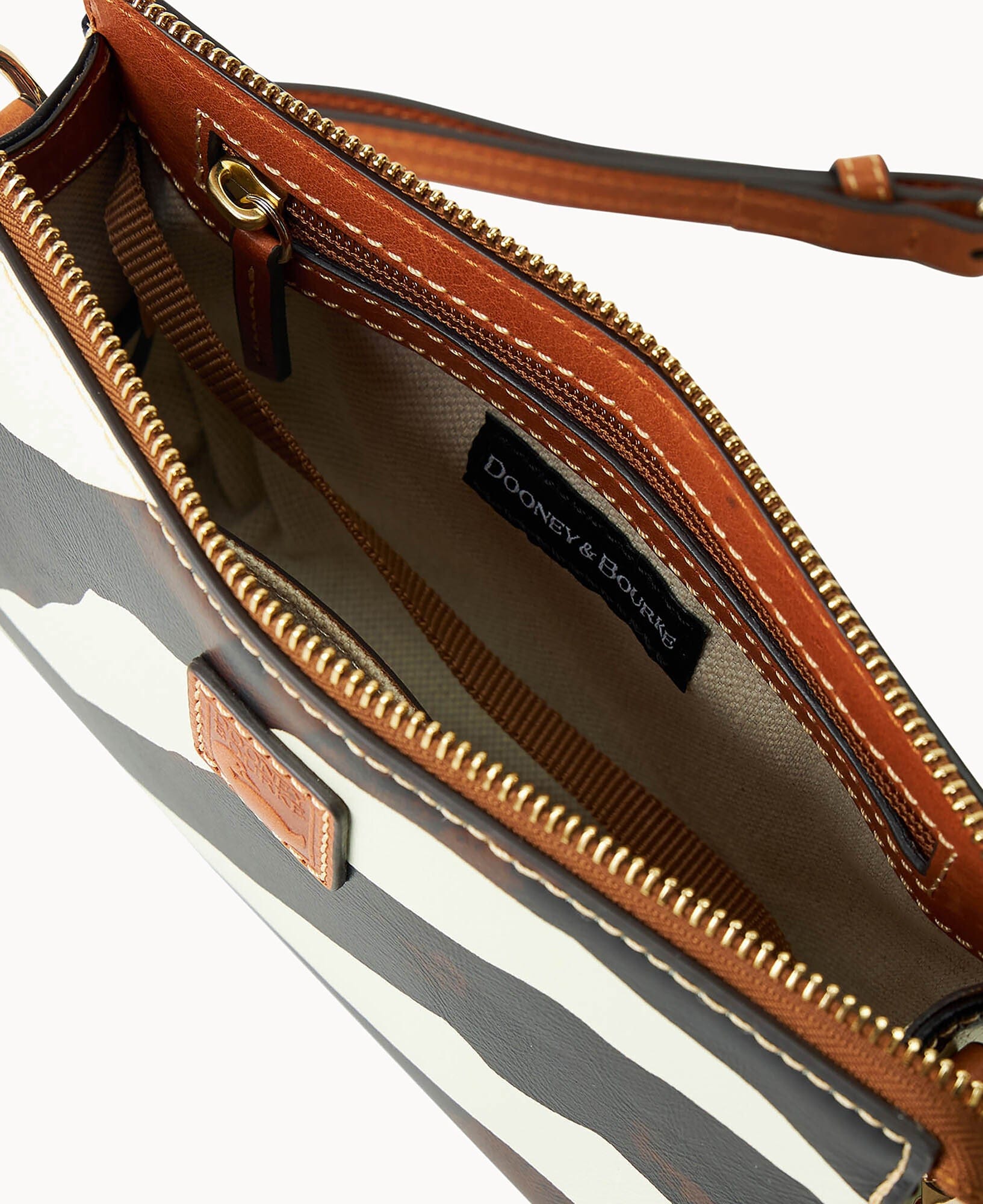Dooney & Bourke Zebra Leather Janine Crossbody