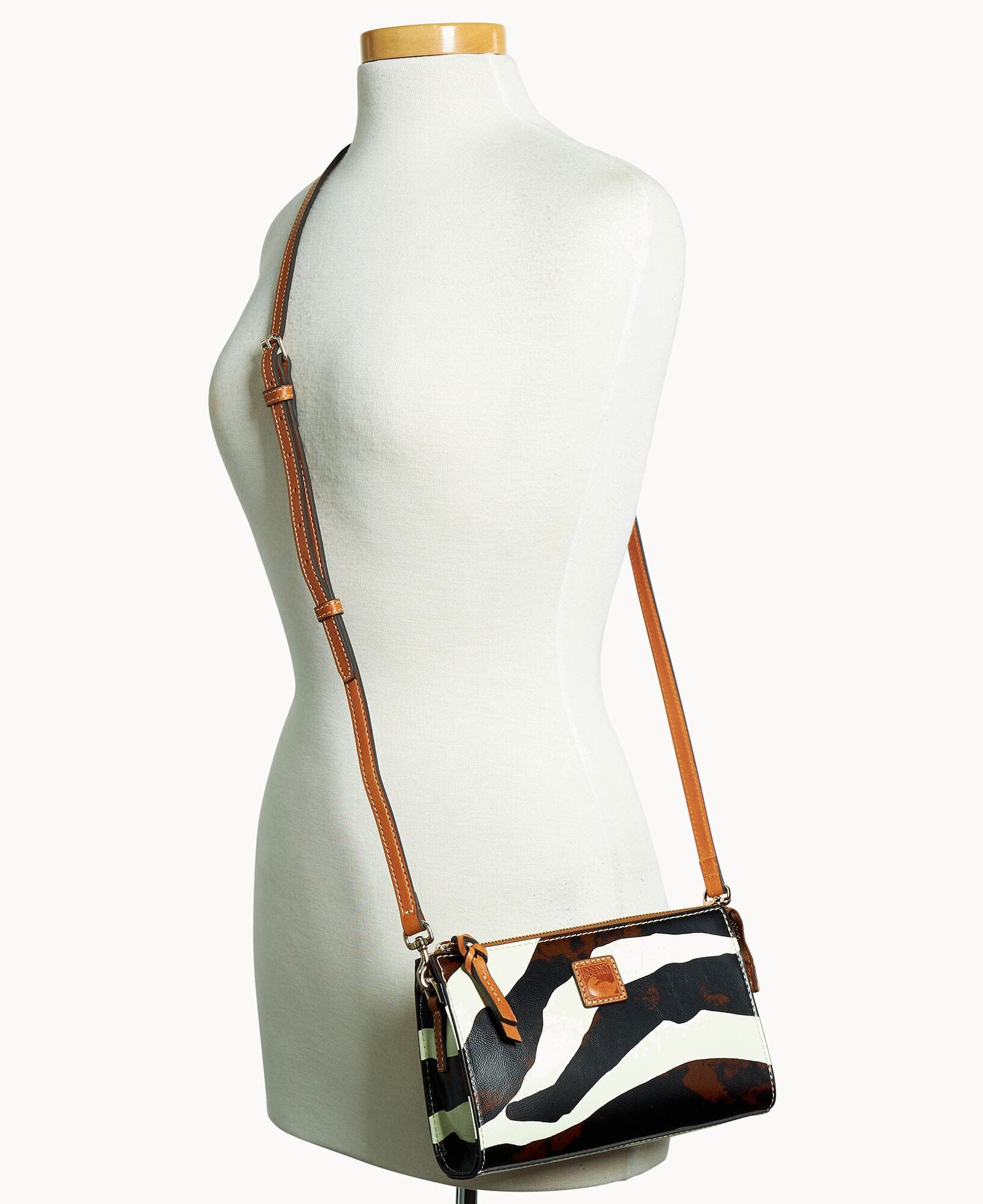 Dooney & Bourke Zebra Leather Janine Crossbody