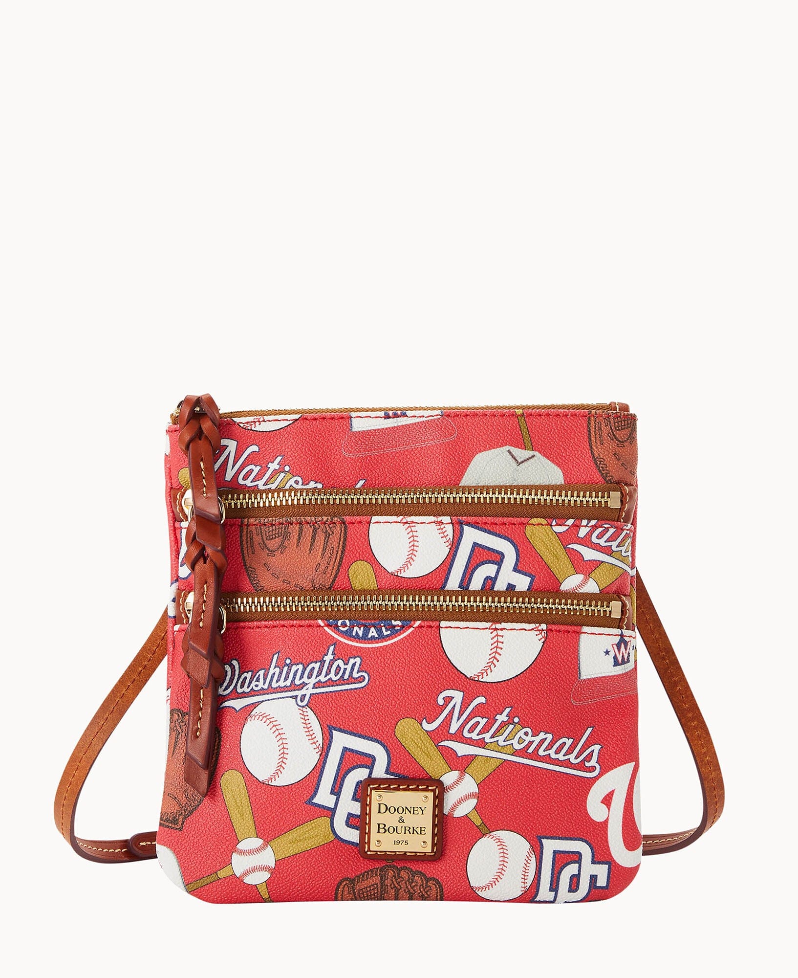 Dooney & Bourke MLB Nationals Triple Zip Crossbody