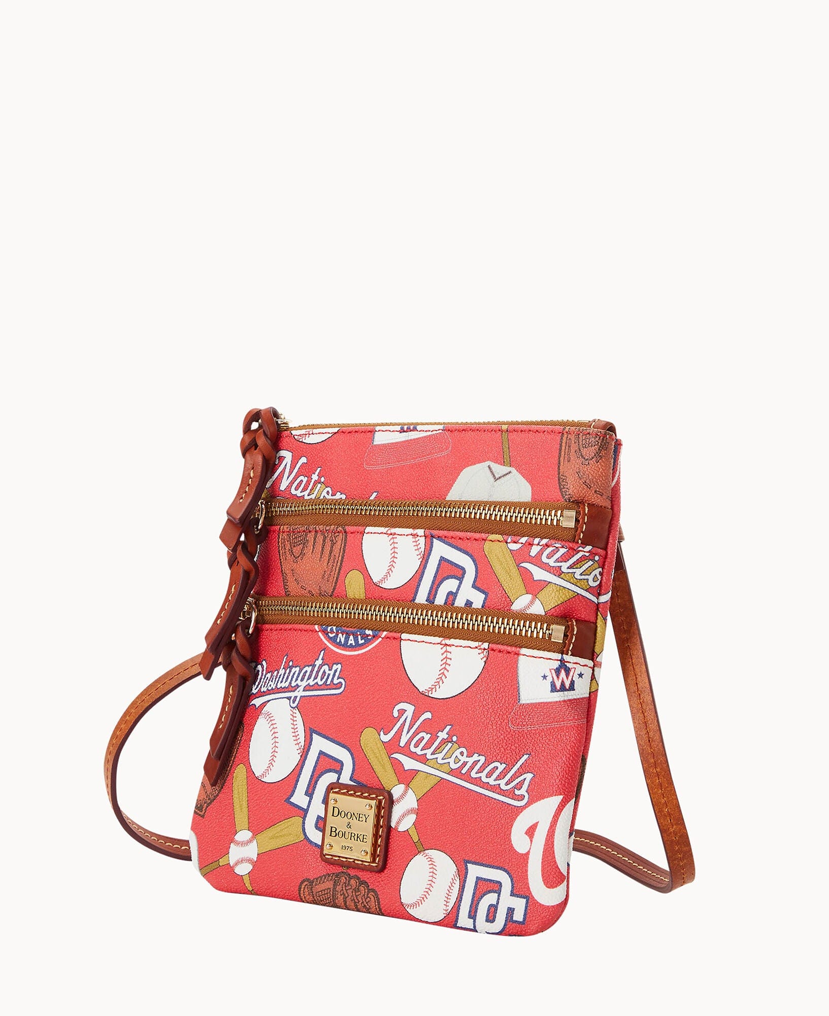 Dooney & Bourke MLB Nationals Triple Zip Crossbody