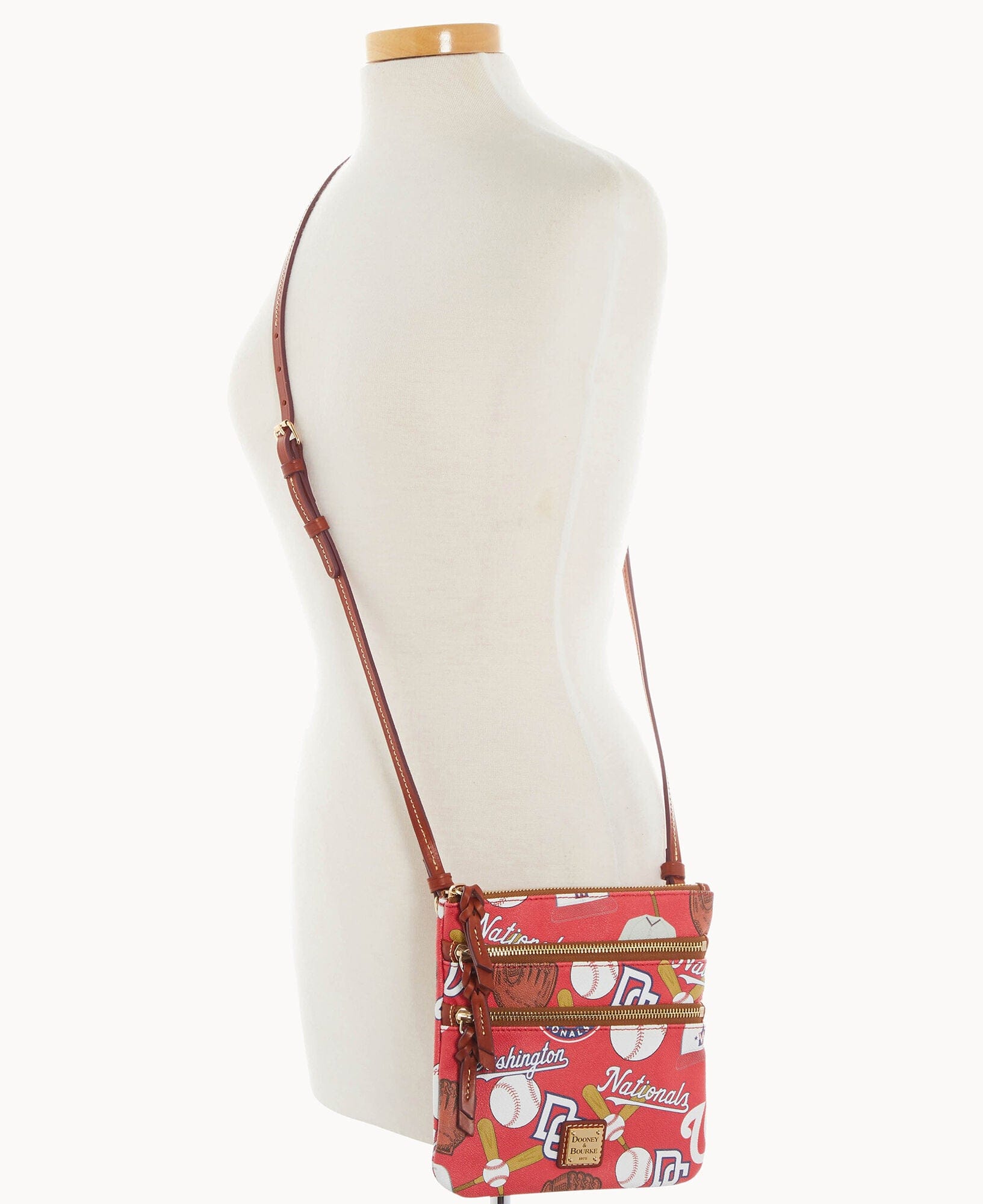 Dooney & Bourke MLB Nationals Triple Zip Crossbody