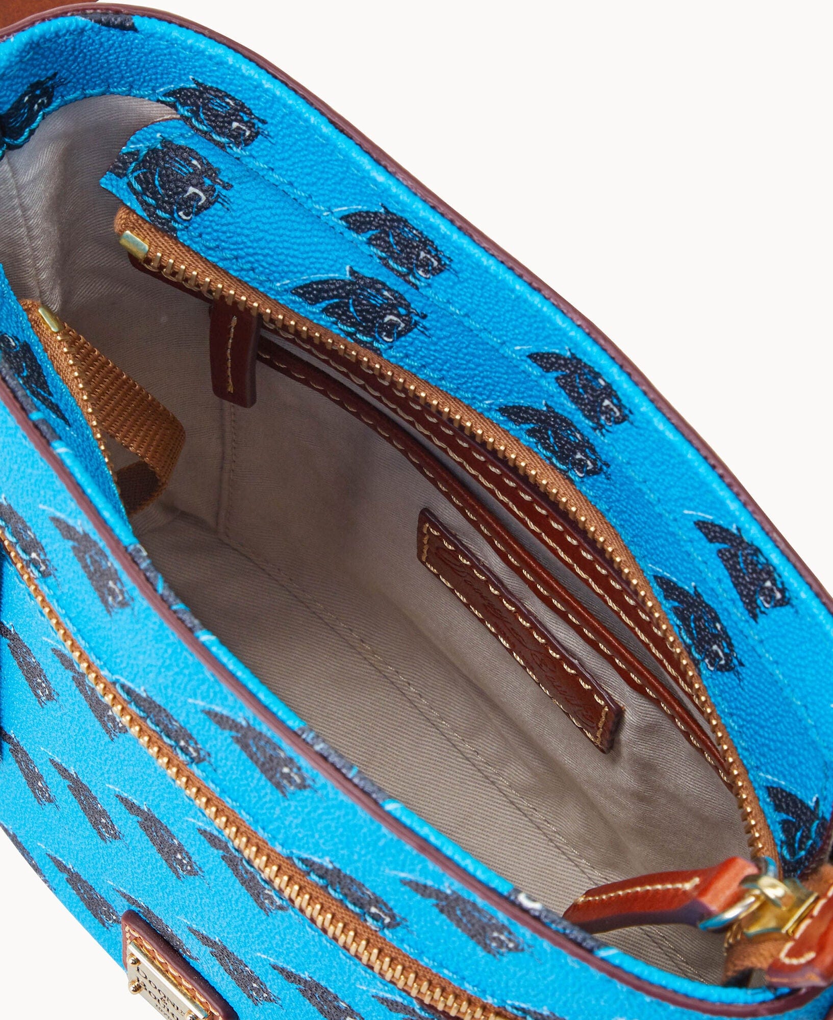 Dooney & Bourke NFL Panthers Small Zip Crossbody
