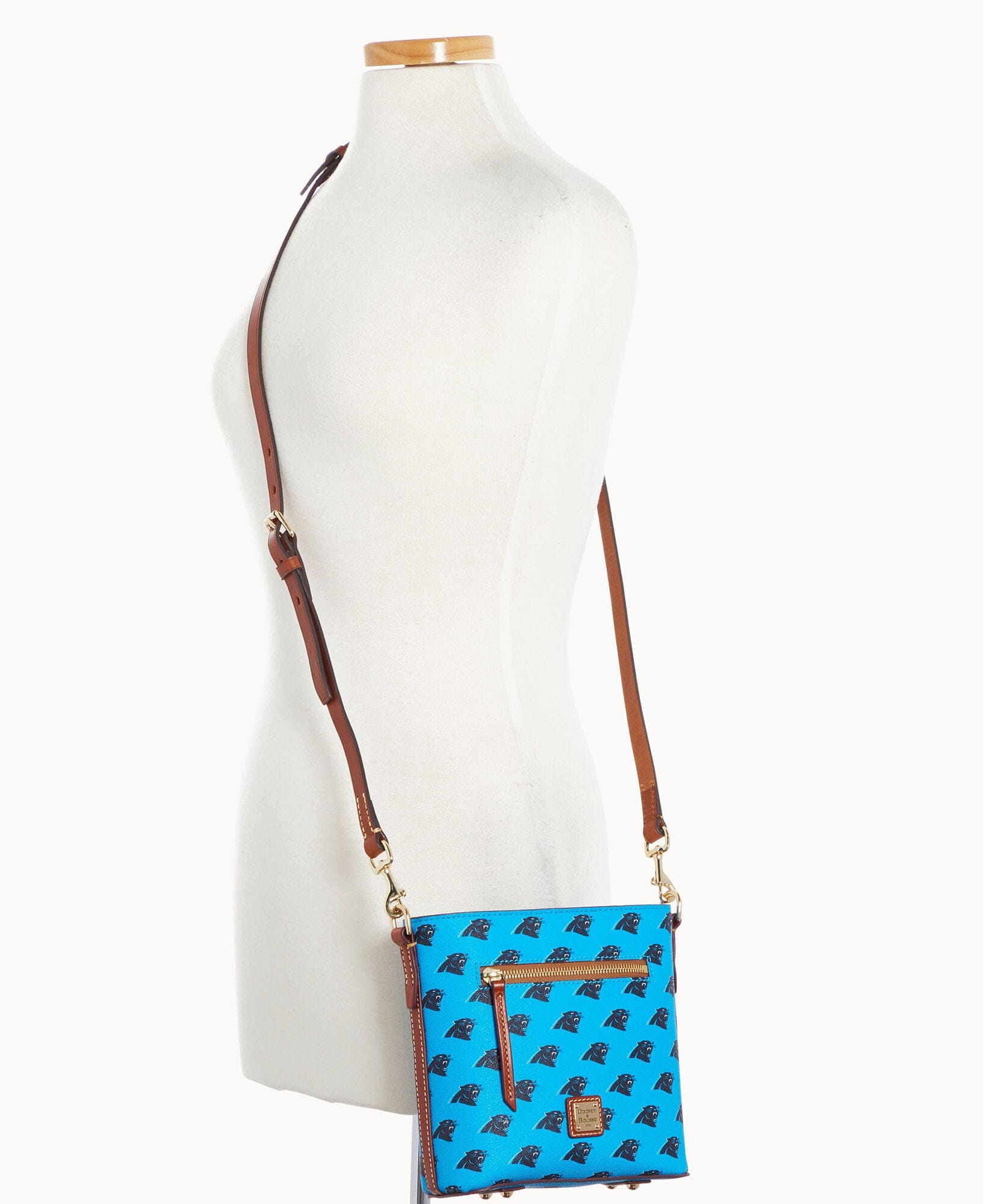 Dooney & Bourke NFL Panthers Small Zip Crossbody