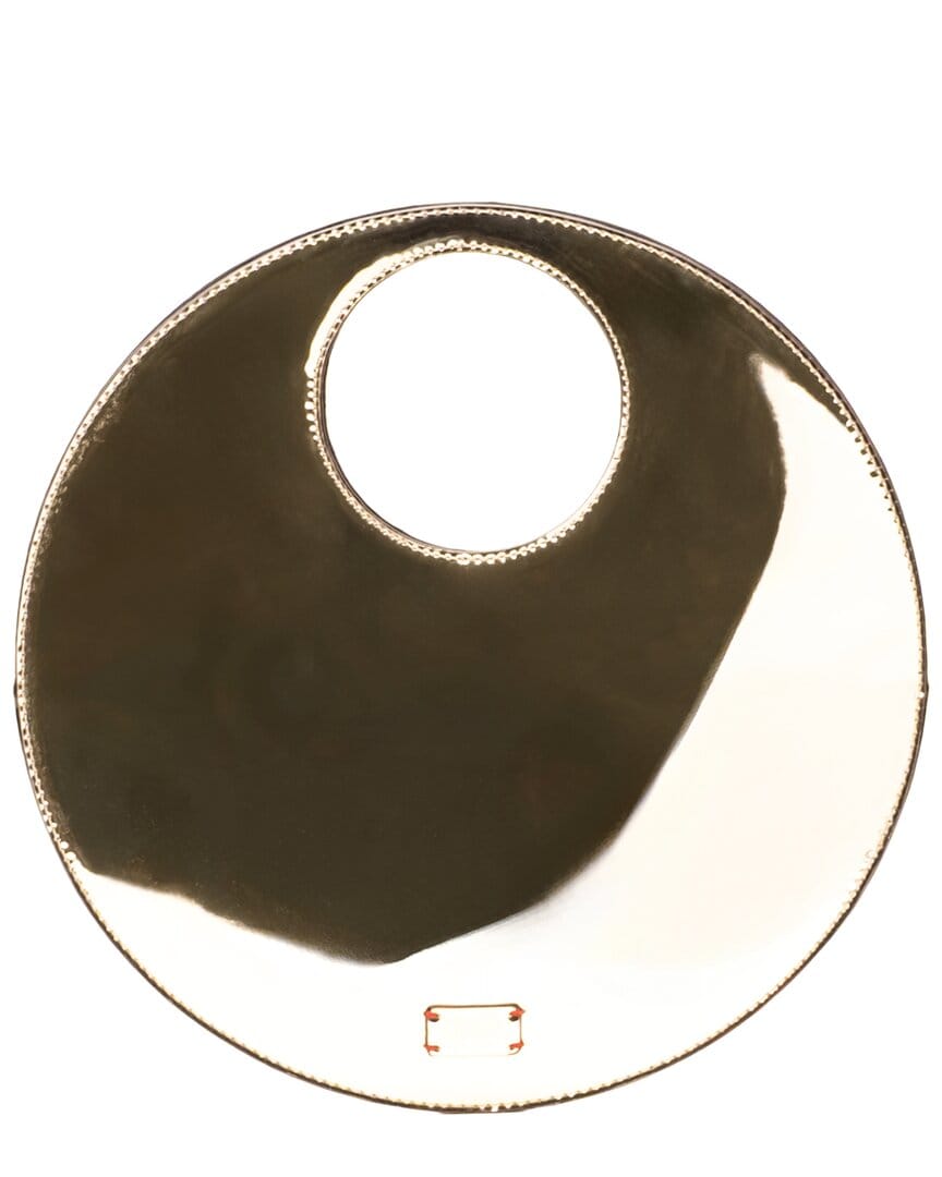 Frances Valentine Juno Round Crinkled Leather Crossbody