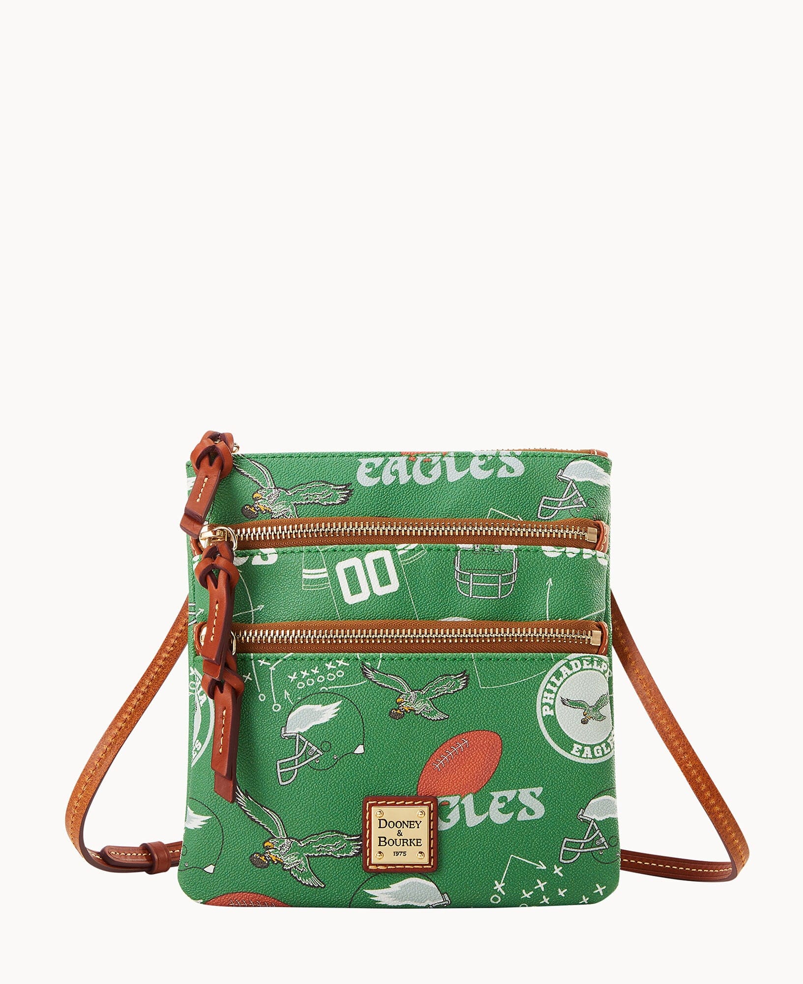 Dooney & Bourke NFL Eagles Triple Zip Crossbody