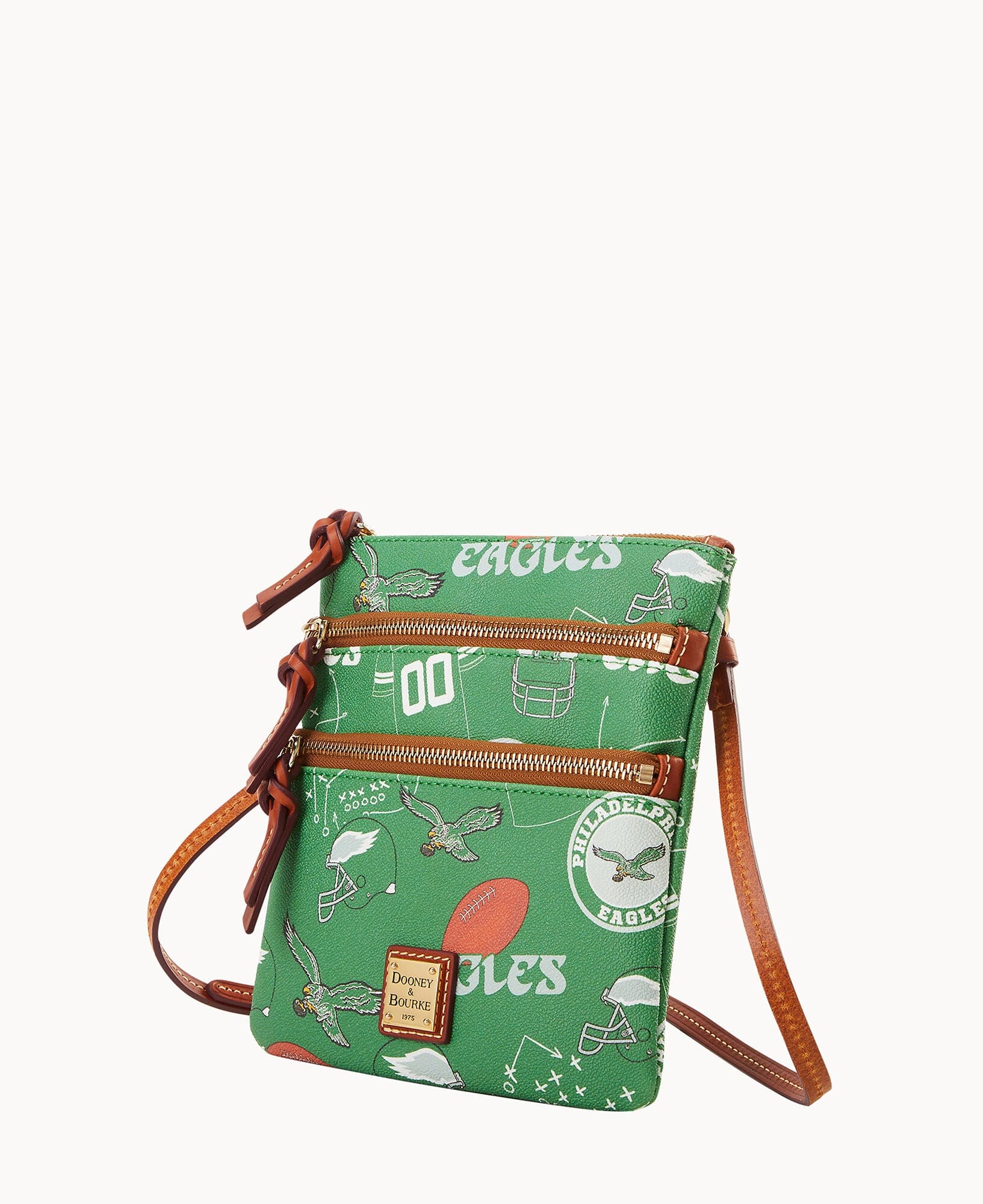 Dooney & Bourke NFL Eagles Triple Zip Crossbody