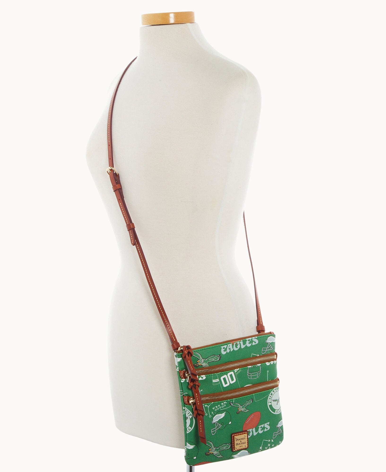 Dooney & Bourke NFL Eagles Triple Zip Crossbody