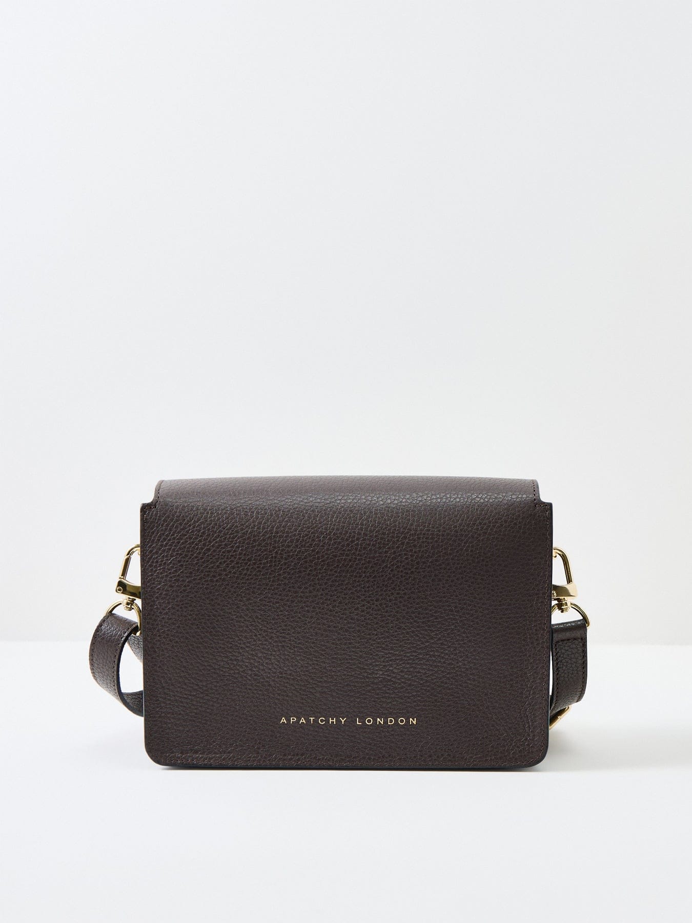 Apatchy London Newbury Leather Crossbody Bag Chocolate