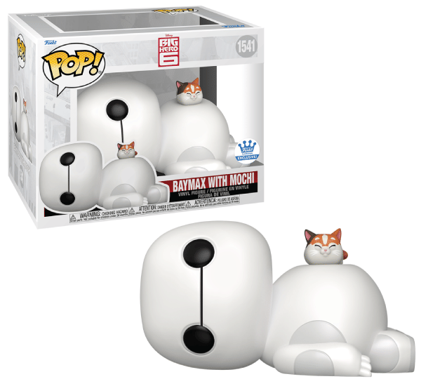 Funko Pop! Baymax With Mochi, Laying Down, Big Hero 6, 6 - inch 1541 - Funko Shop Exclusive Vinyl Figure
