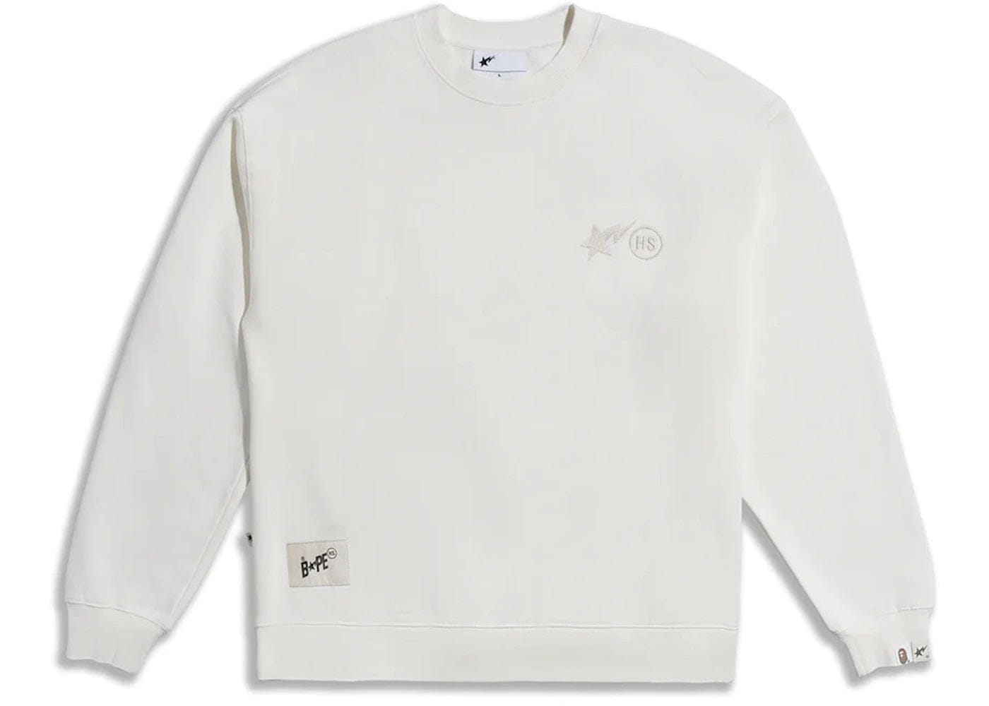 Bape x Highsnobiety Crewneck Ivory