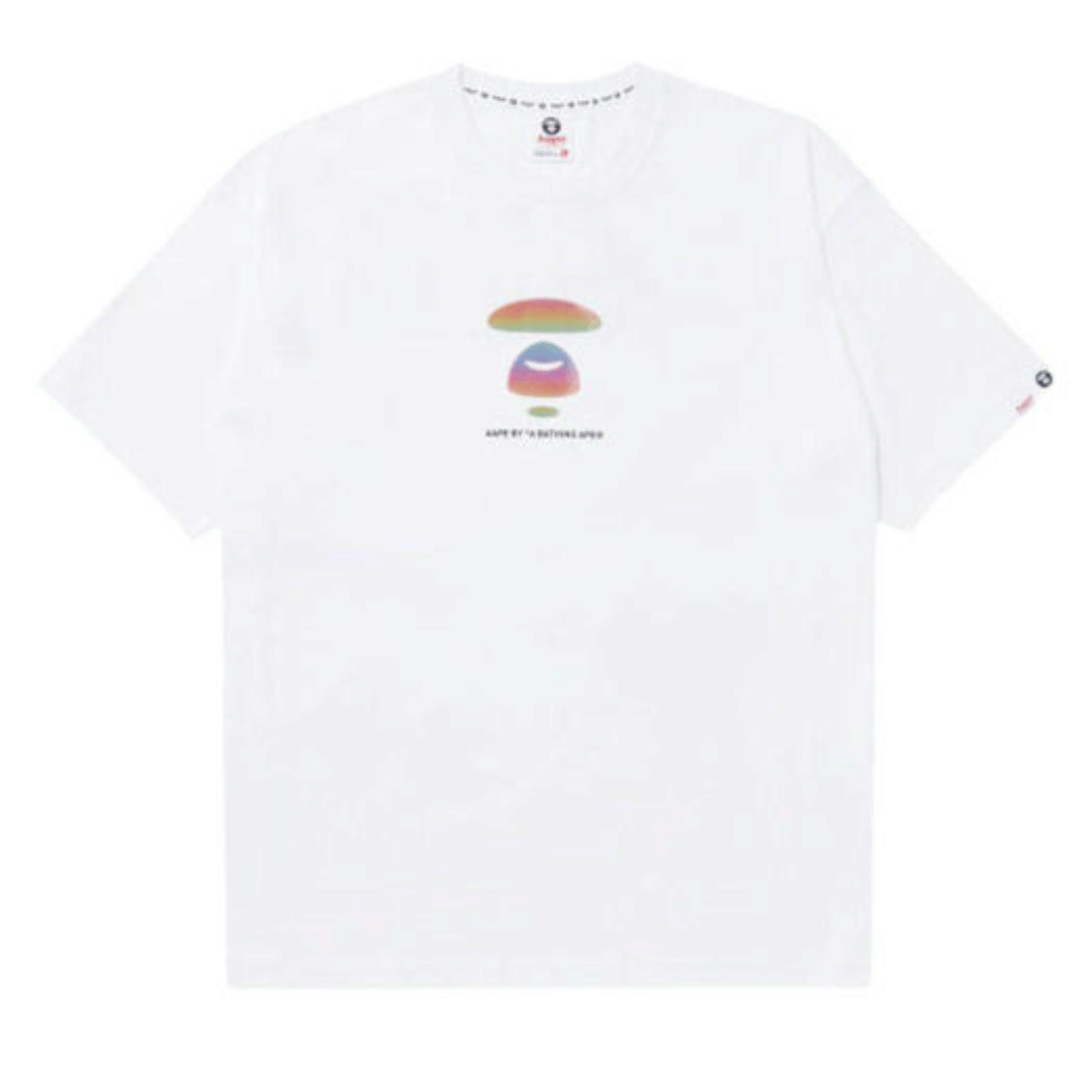 BAPE AAPE BY BAPE MOONFACE WHITE T-Shirt