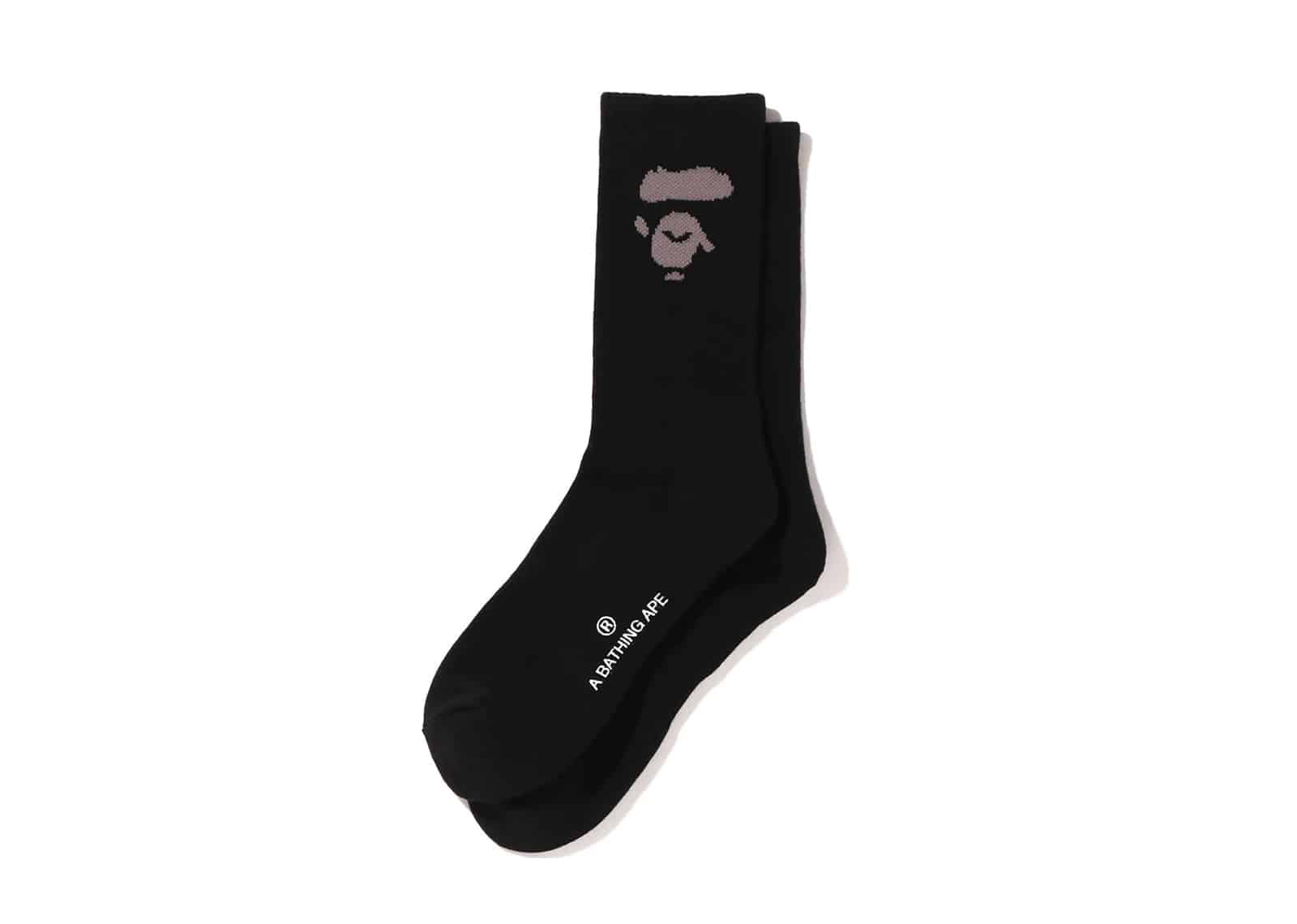 Bape Big Ape Head Socks Black