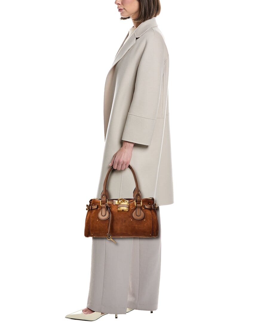 Chloé Paddington Suede & Leather Shoulder Bag