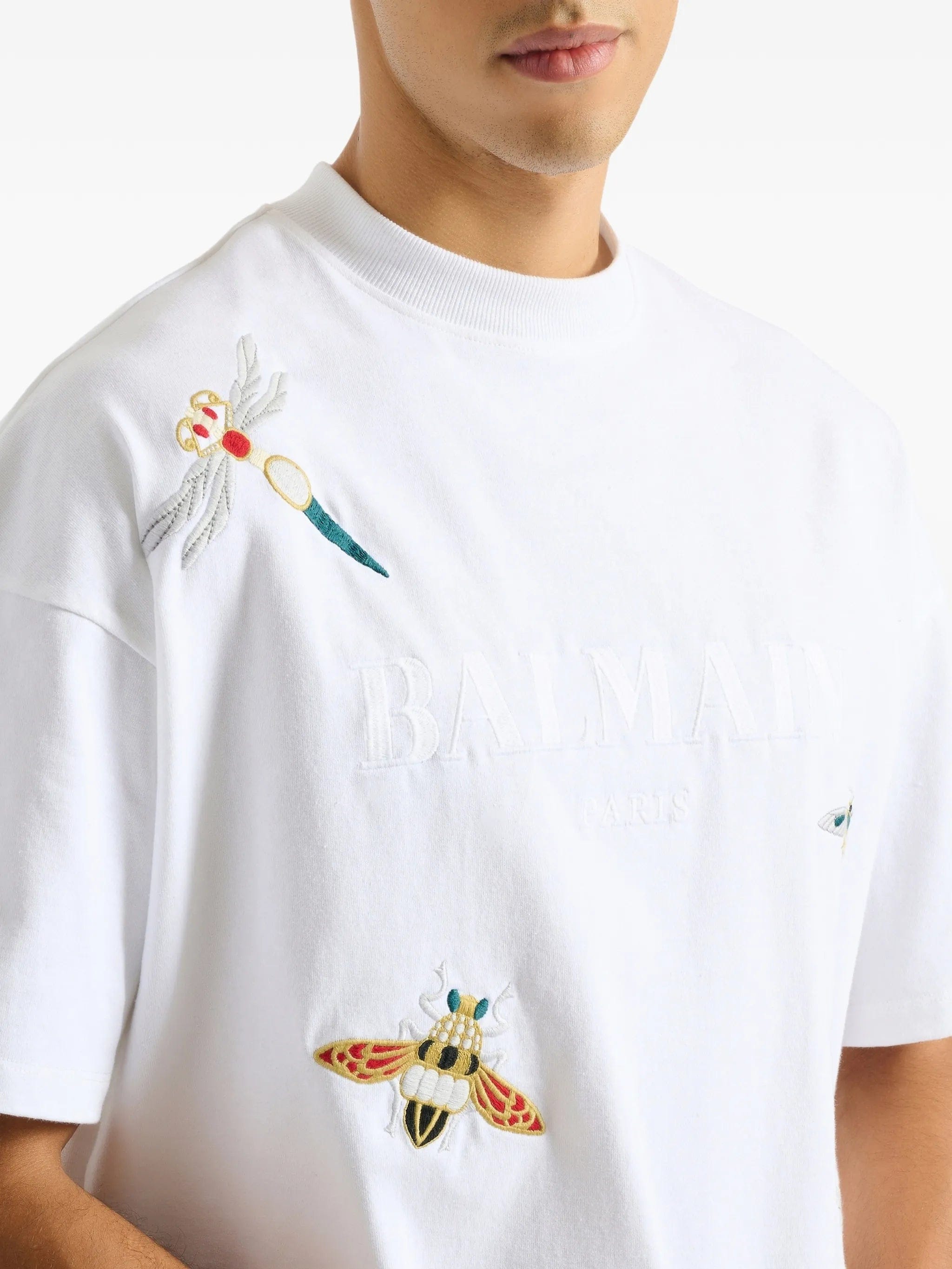 Balmain embroidered Balmain Insect T - shirt