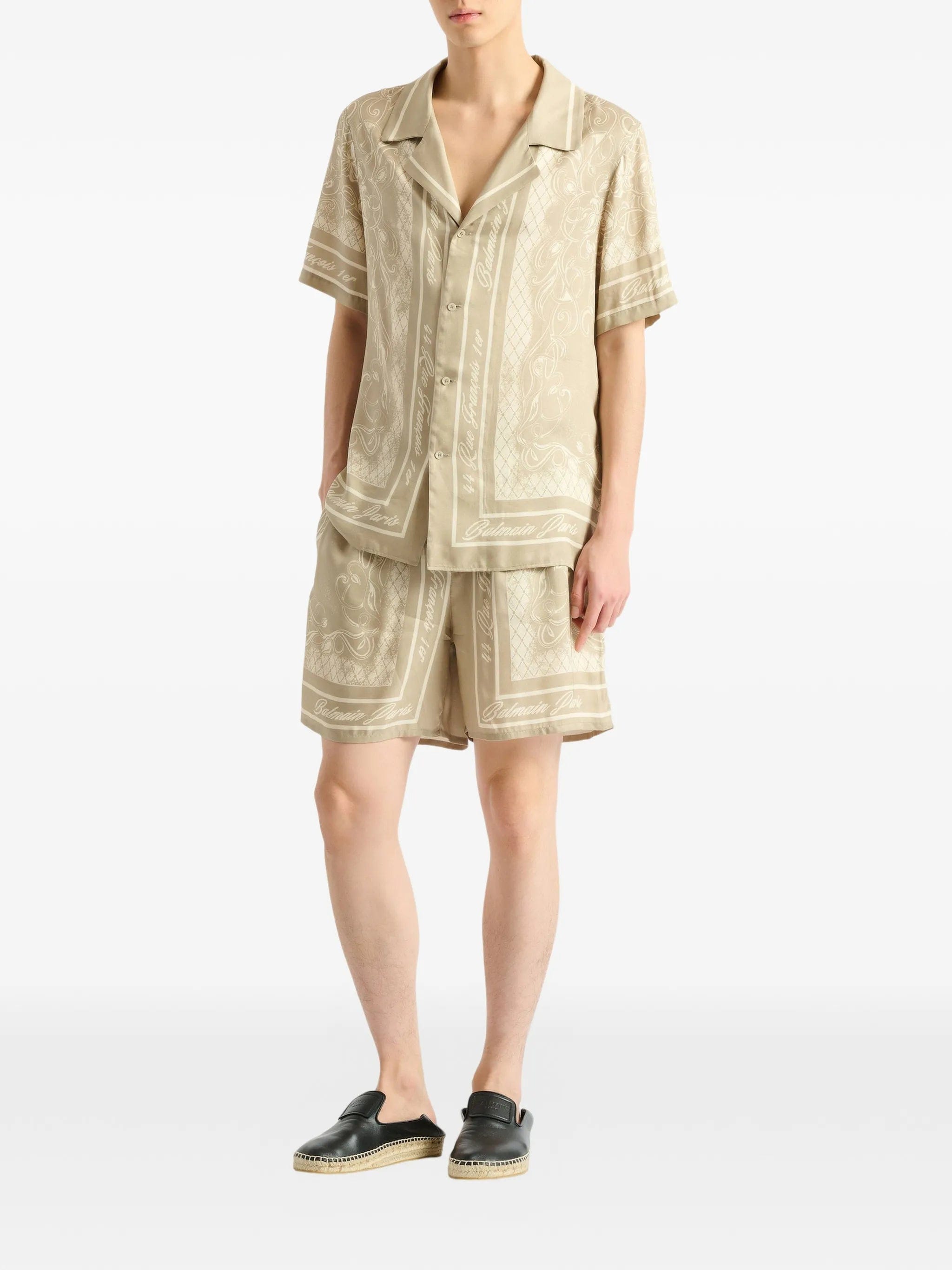 Balmain printed Foulard pyjama shirt