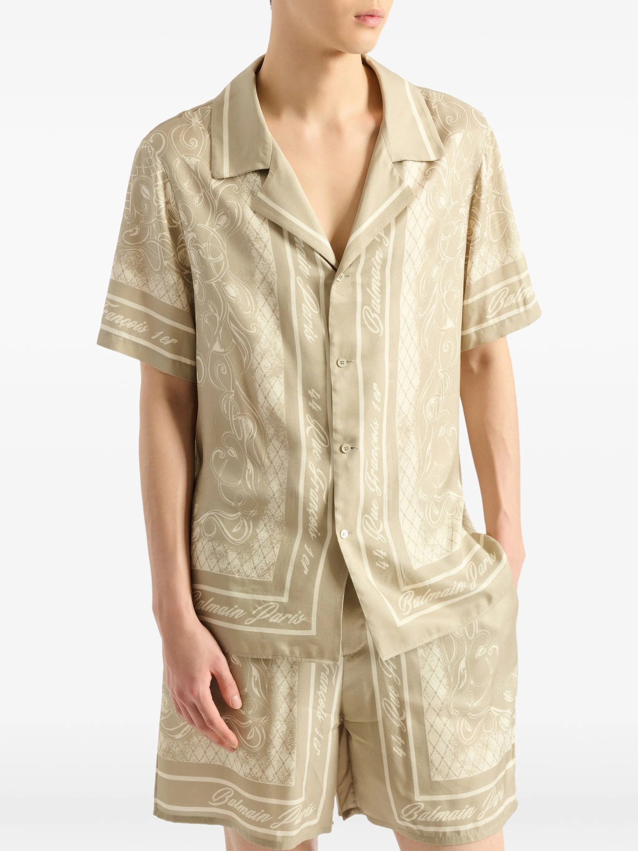 Balmain printed Foulard pyjama shirt