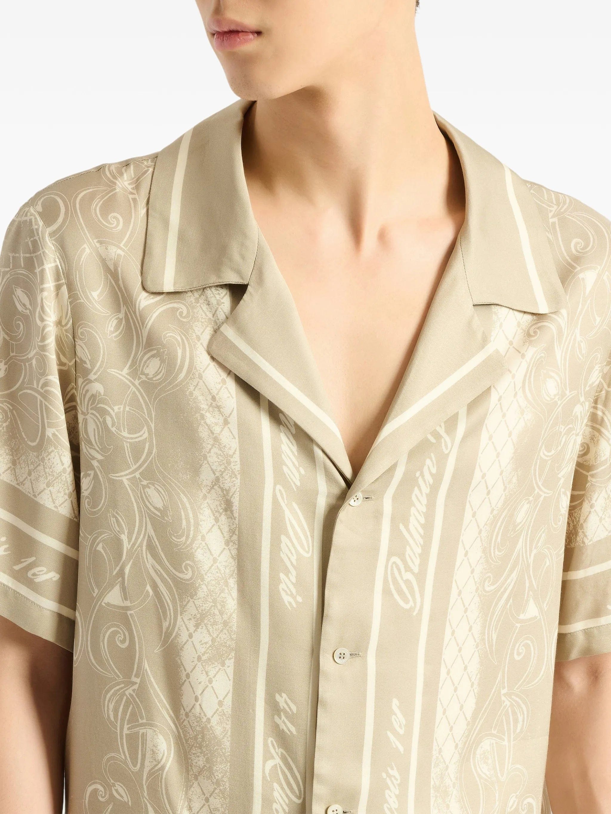 Balmain printed Foulard pyjama shirt