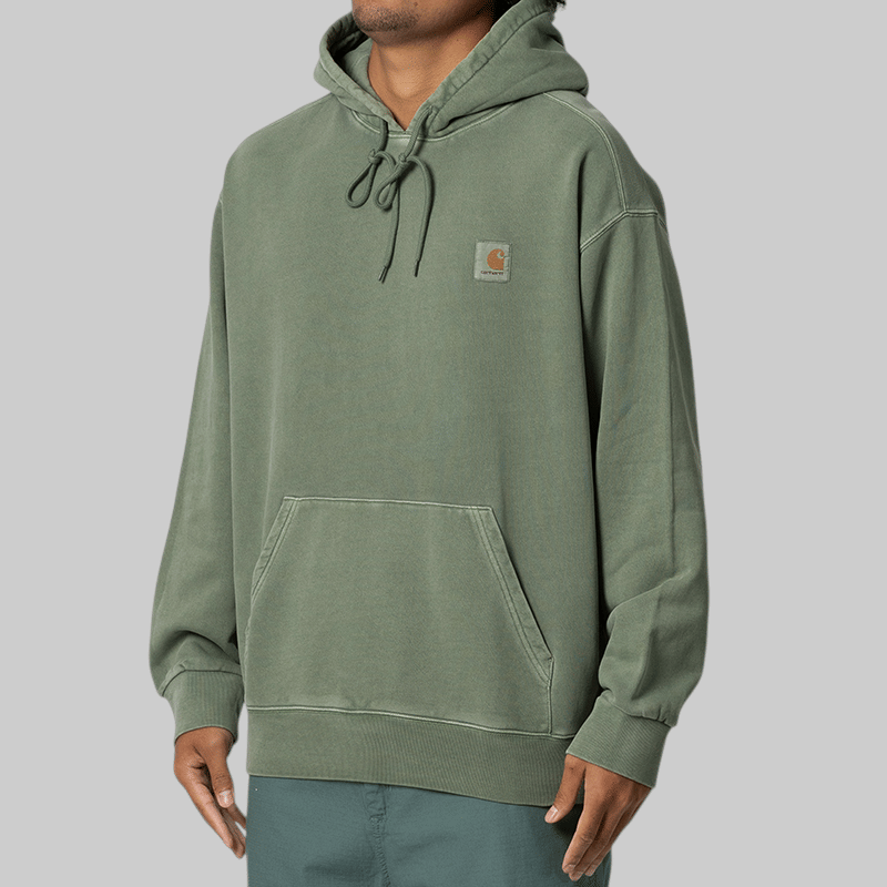 Carhartt WIP Hooded Nelson Sweat - Park Garment Dyed