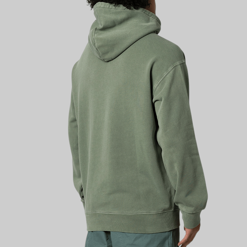 Carhartt WIP Hooded Nelson Sweat - Park Garment Dyed