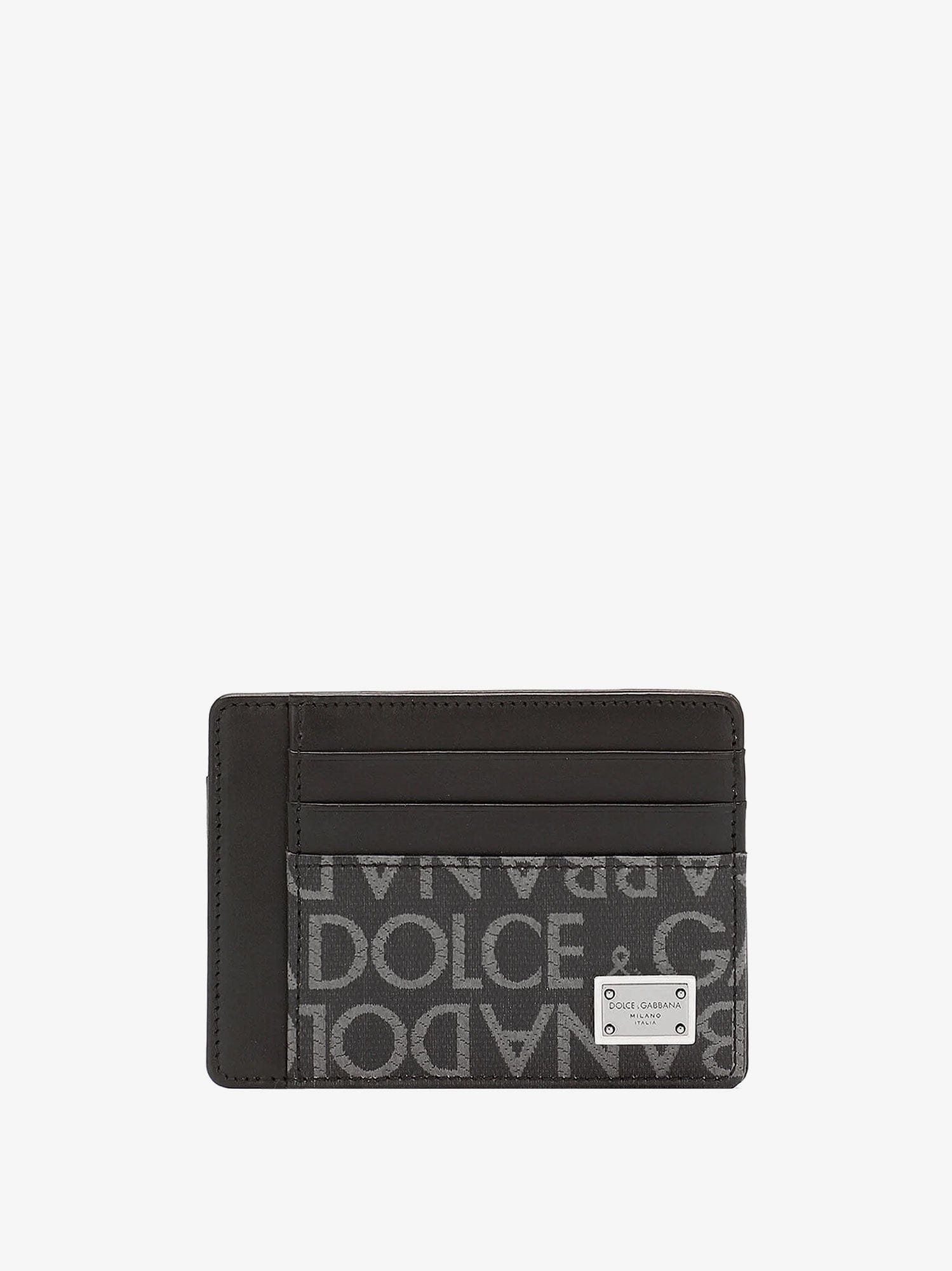 Dolce & Gabbana Leather card holder with logo detail