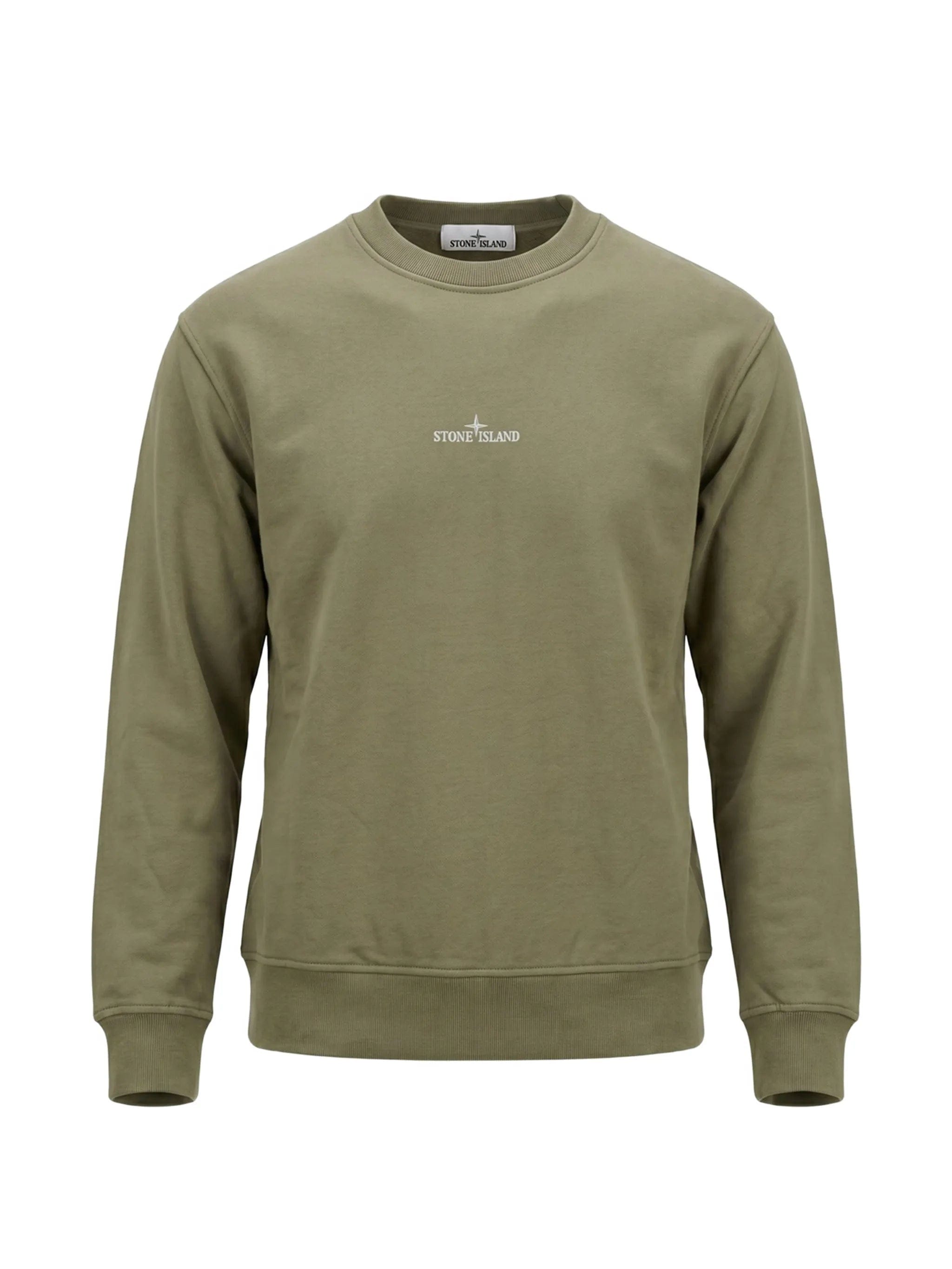 Stone Island logo - print long - sleeve sweatshirt