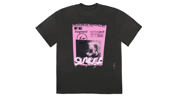 Travis Scott Cactus Jack For Fragment Pink Sunrise T - Shirt