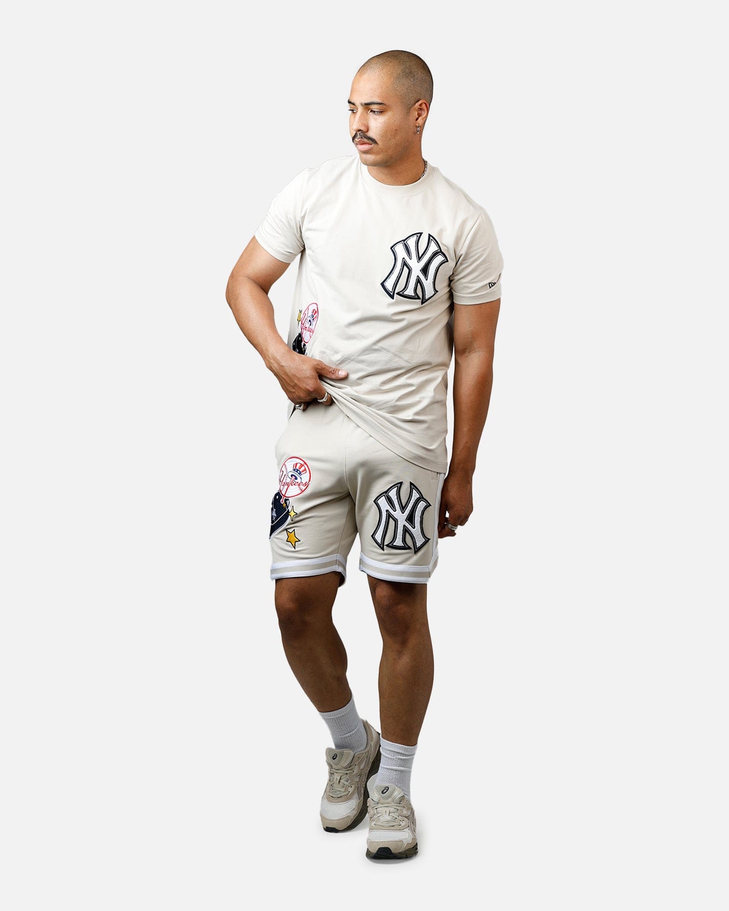 New Era New York Yankees Logo Select Summer T - Shirt Stone
