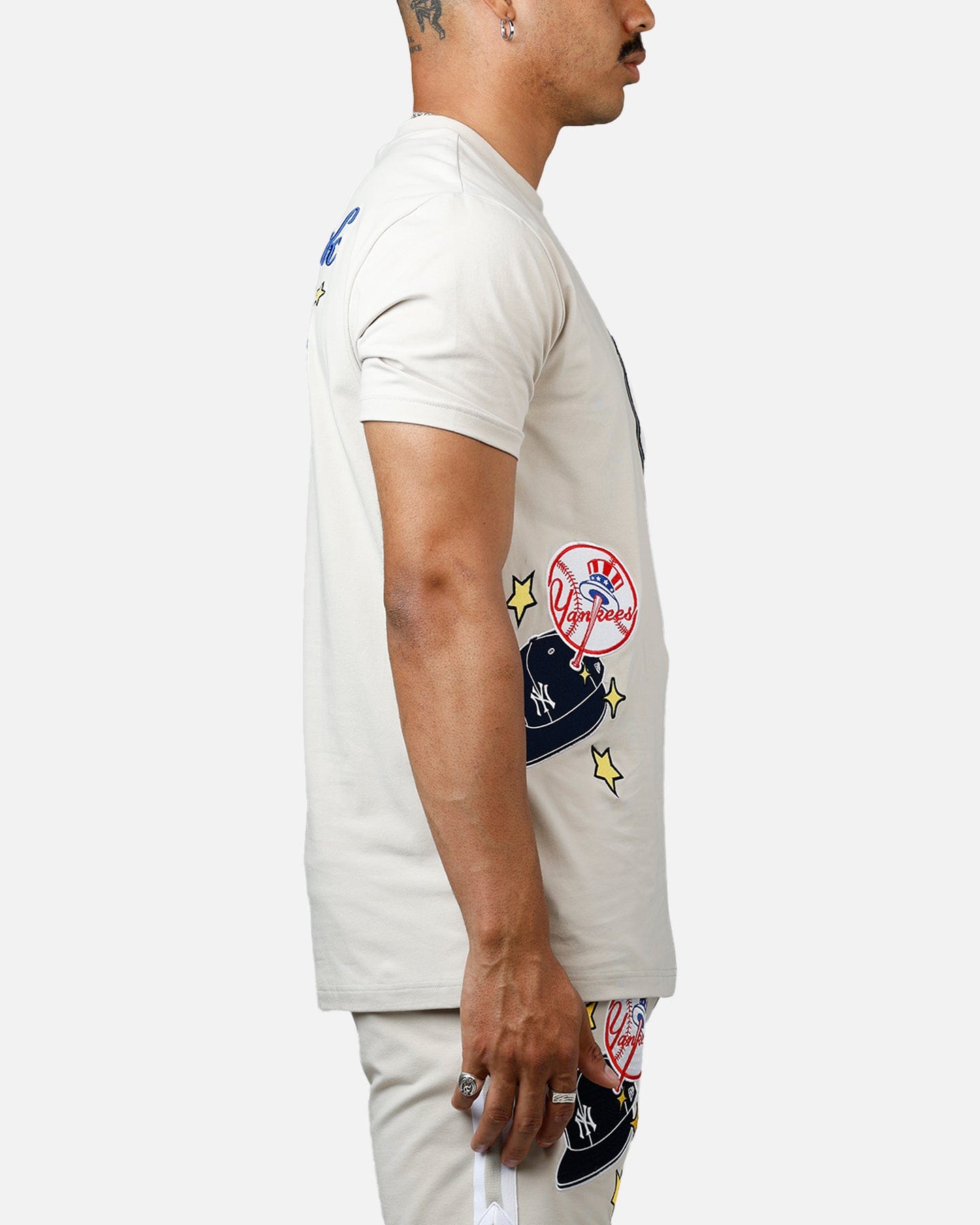 New Era New York Yankees Logo Select Summer T - Shirt Stone