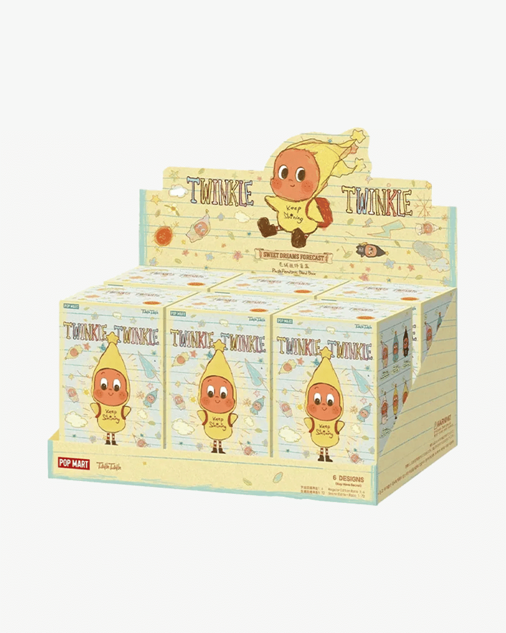 POP MART TWINKLE TWINKLE KEEP SHINING SERIES PLUSH PENDANT