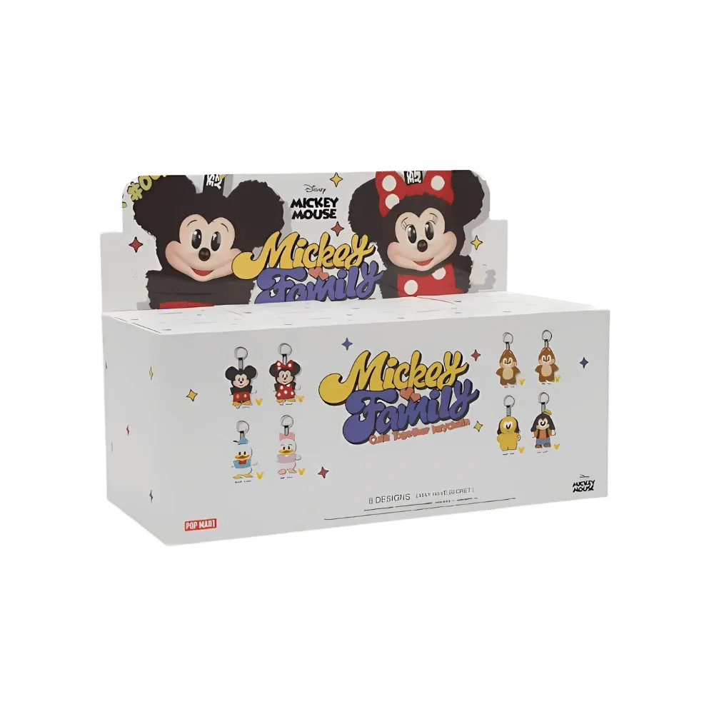 Pop Mart Disney Mickey Family Together Series Plush Keychain Sealed Case (8 Blind Box)