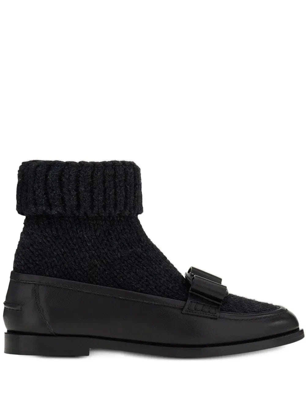 Ferragamo Vara Bow Sock - Ankle Loafers