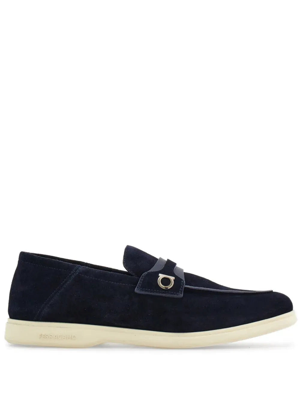 Ferragamo Deconstructed Gancini - Detailed Suede Loafers