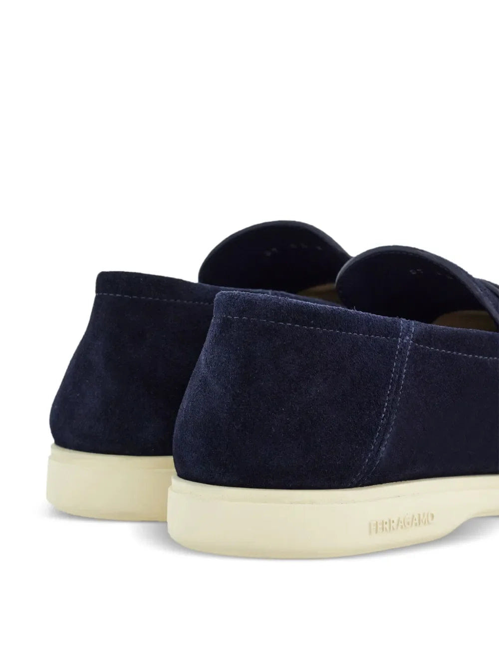 Ferragamo Deconstructed Gancini - Detailed Suede Loafers