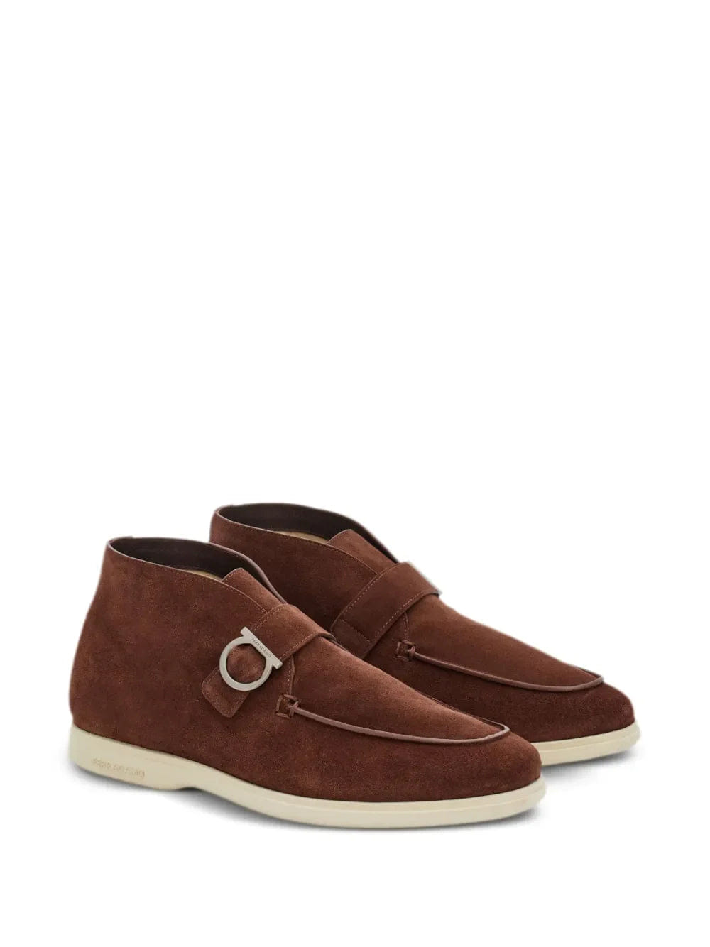 Ferragamo Gancini - Buckle Suede Boots