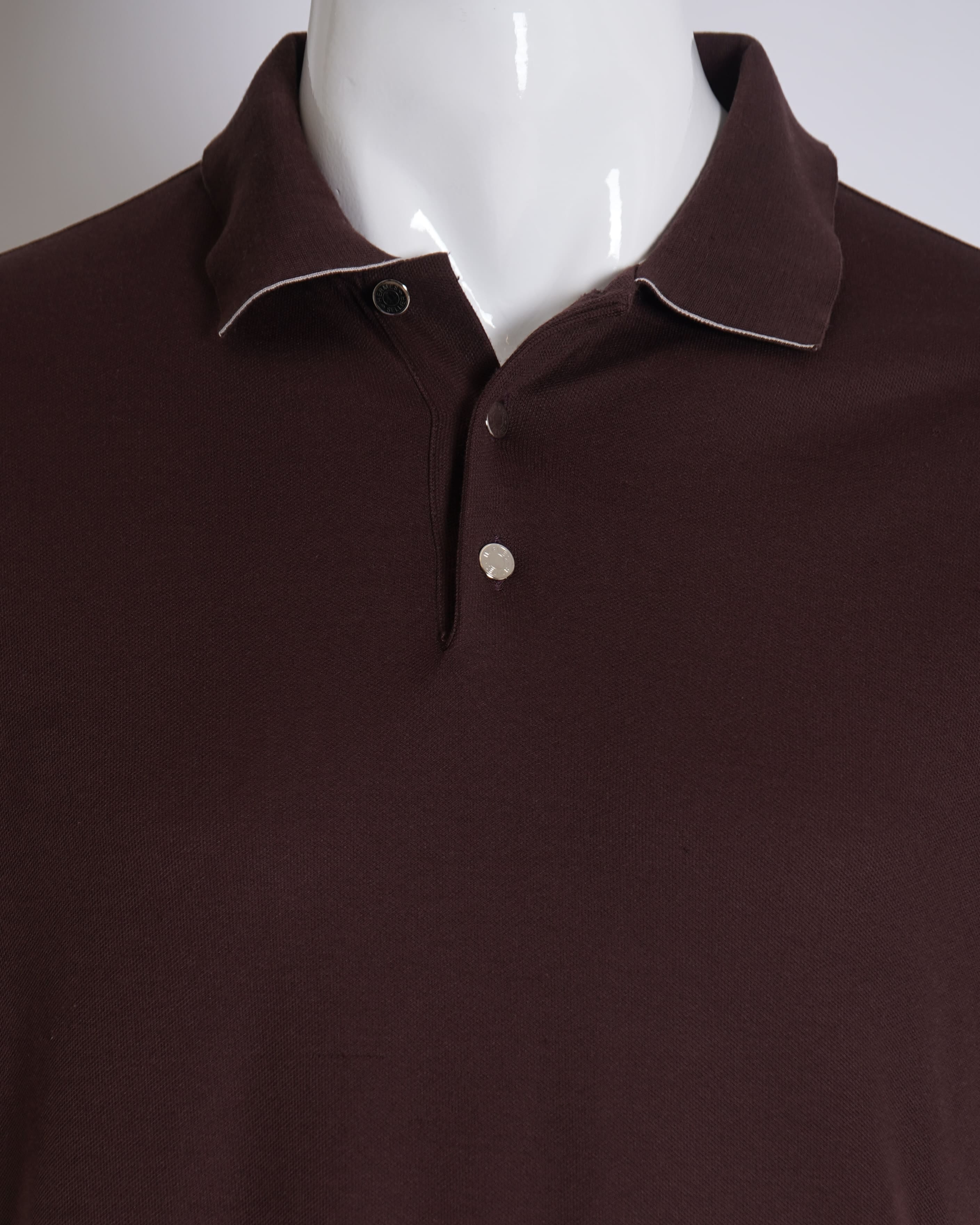 Hermes men's brown polo T-Shirt