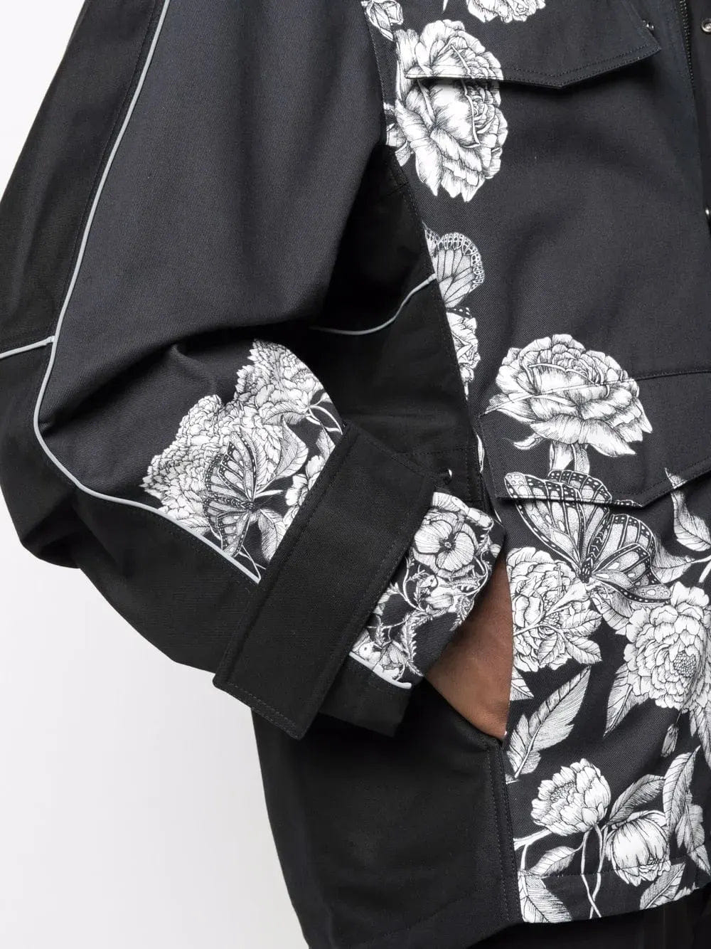 Valentino Garavani Dark Blooming - Print Hooded Jacket