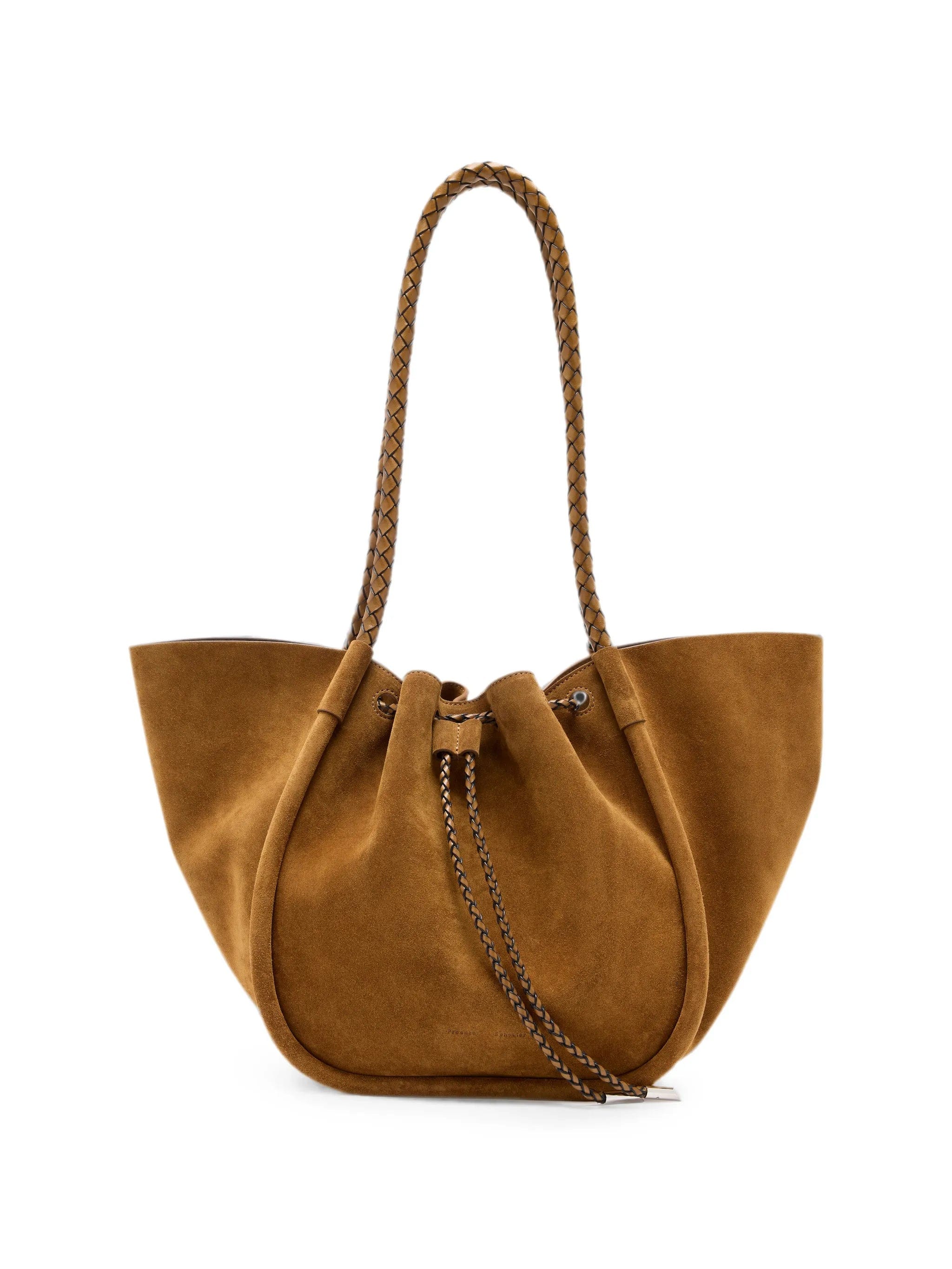 Proenza Schouler large Ruched tote in suede and braided calf