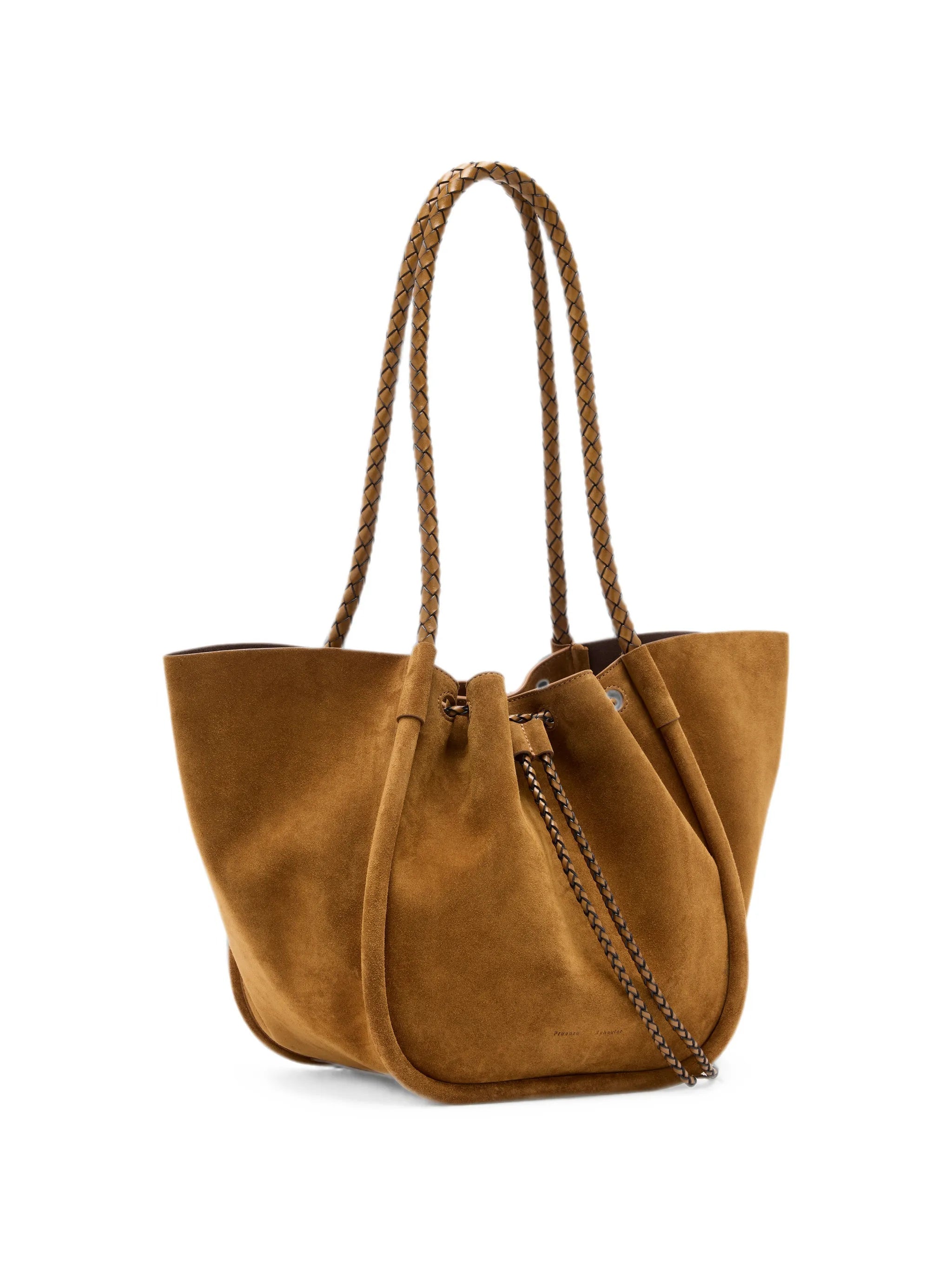Proenza Schouler large Ruched tote in suede and braided calf