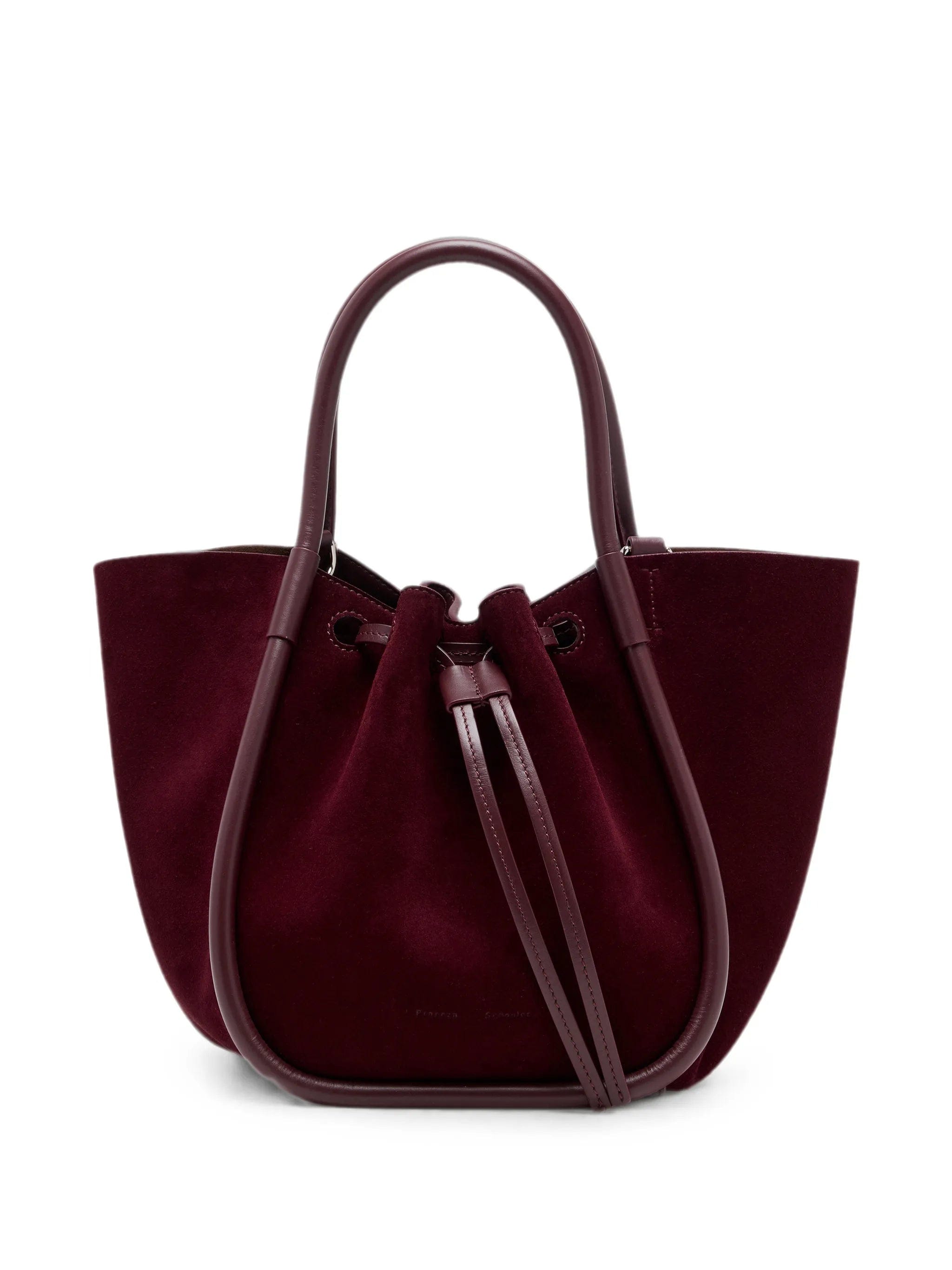 Proenza Schouler small Ruched tote in soft suede