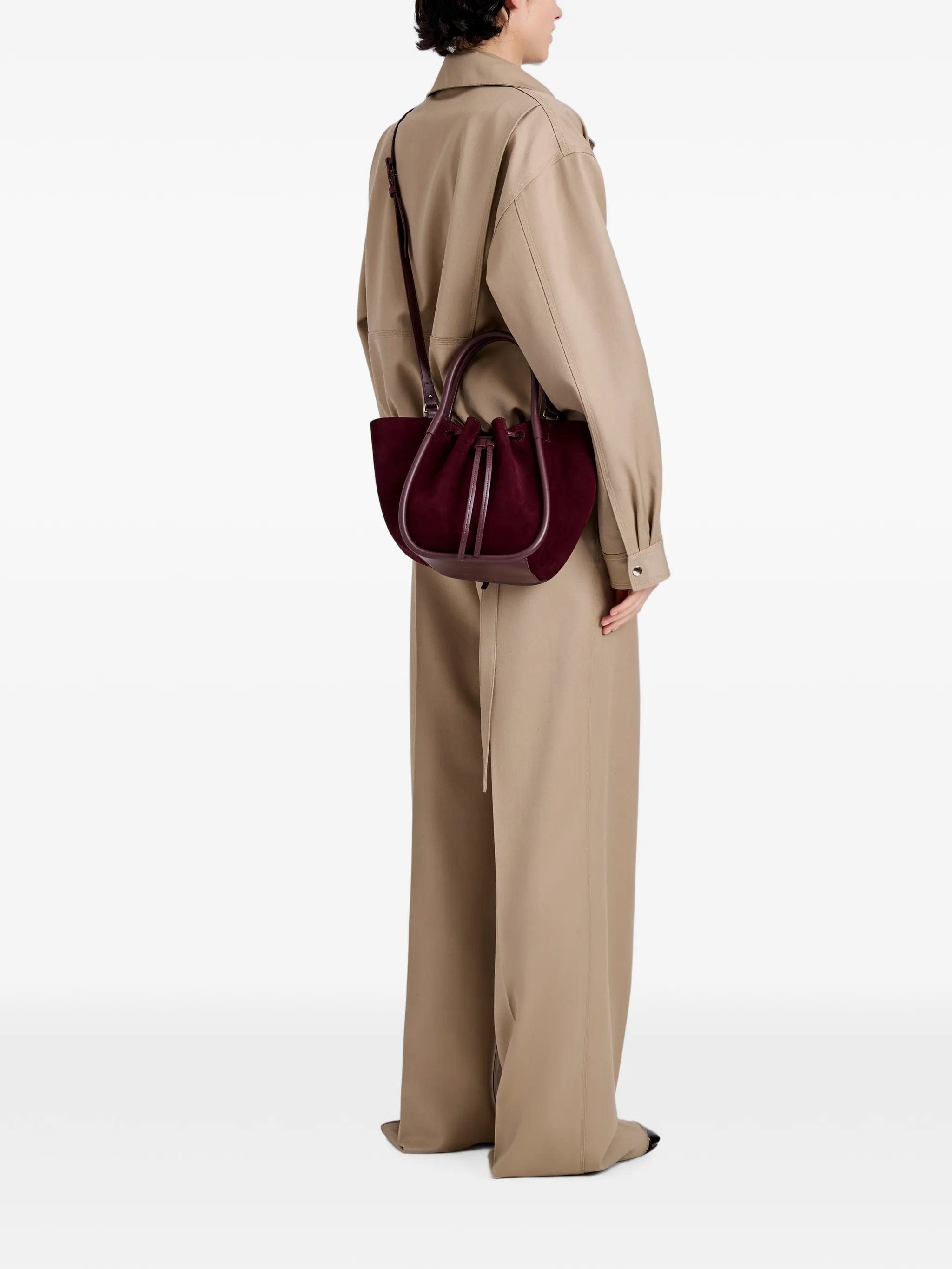 Proenza Schouler small Ruched tote in soft suede
