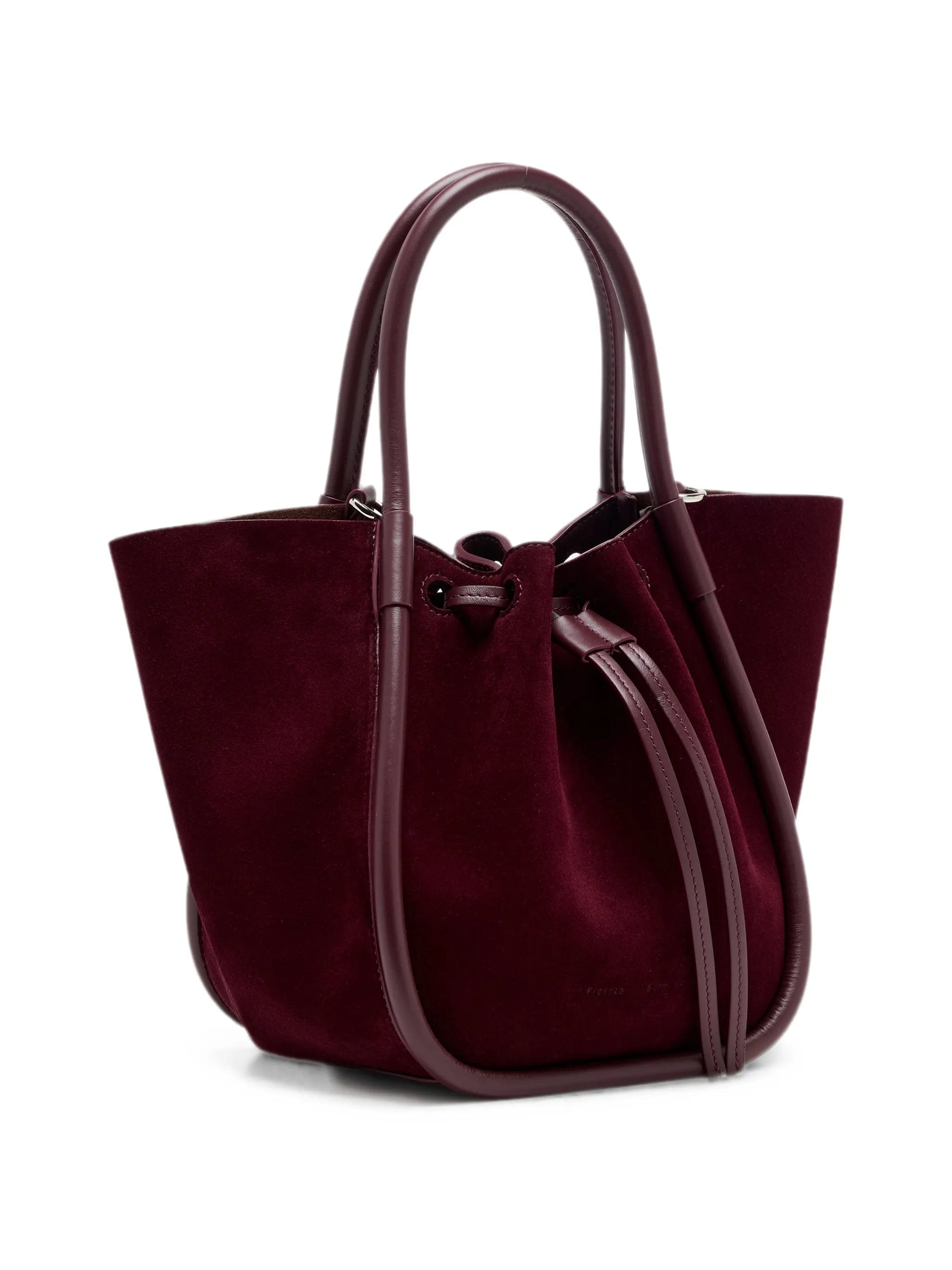 Proenza Schouler small Ruched tote in soft suede
