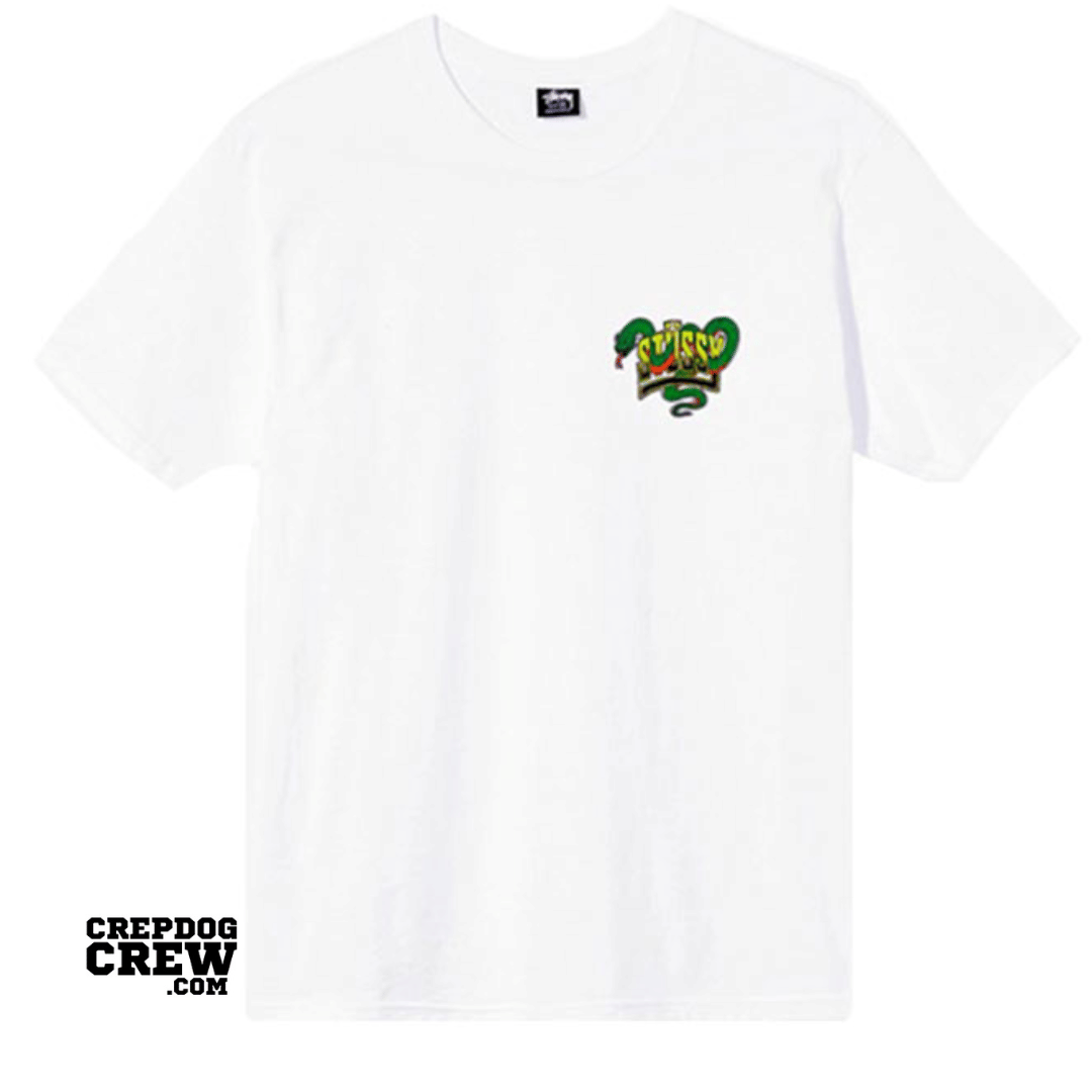 STUSSY SNAKE BITE T-Shirt WHITE