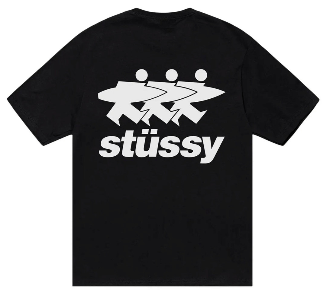 Stussy Surfwalk Pigment Dyed T-Shirt Black (SS24)