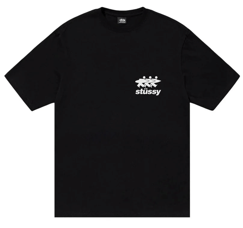 Stussy Surfwalk Pigment Dyed T-Shirt Black (SS24)