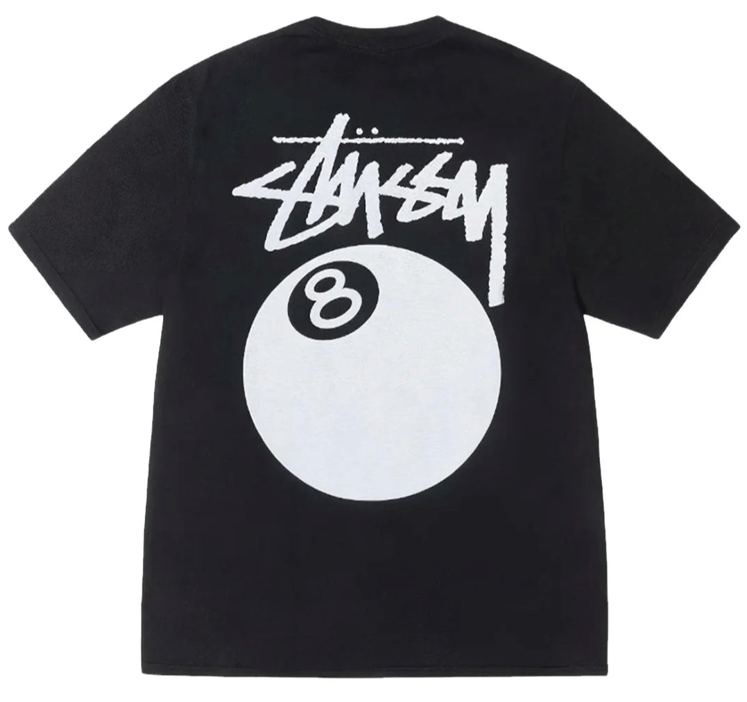Stussy 8 Ball Pigment Dyed T-Shirt Black (SS24)